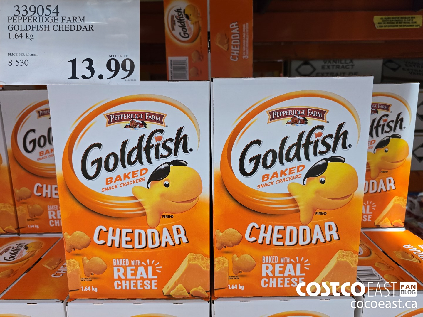 339054 PEPPERIDGE FARM GOLDFISH CHEDDAR 1.64 KG $13.99