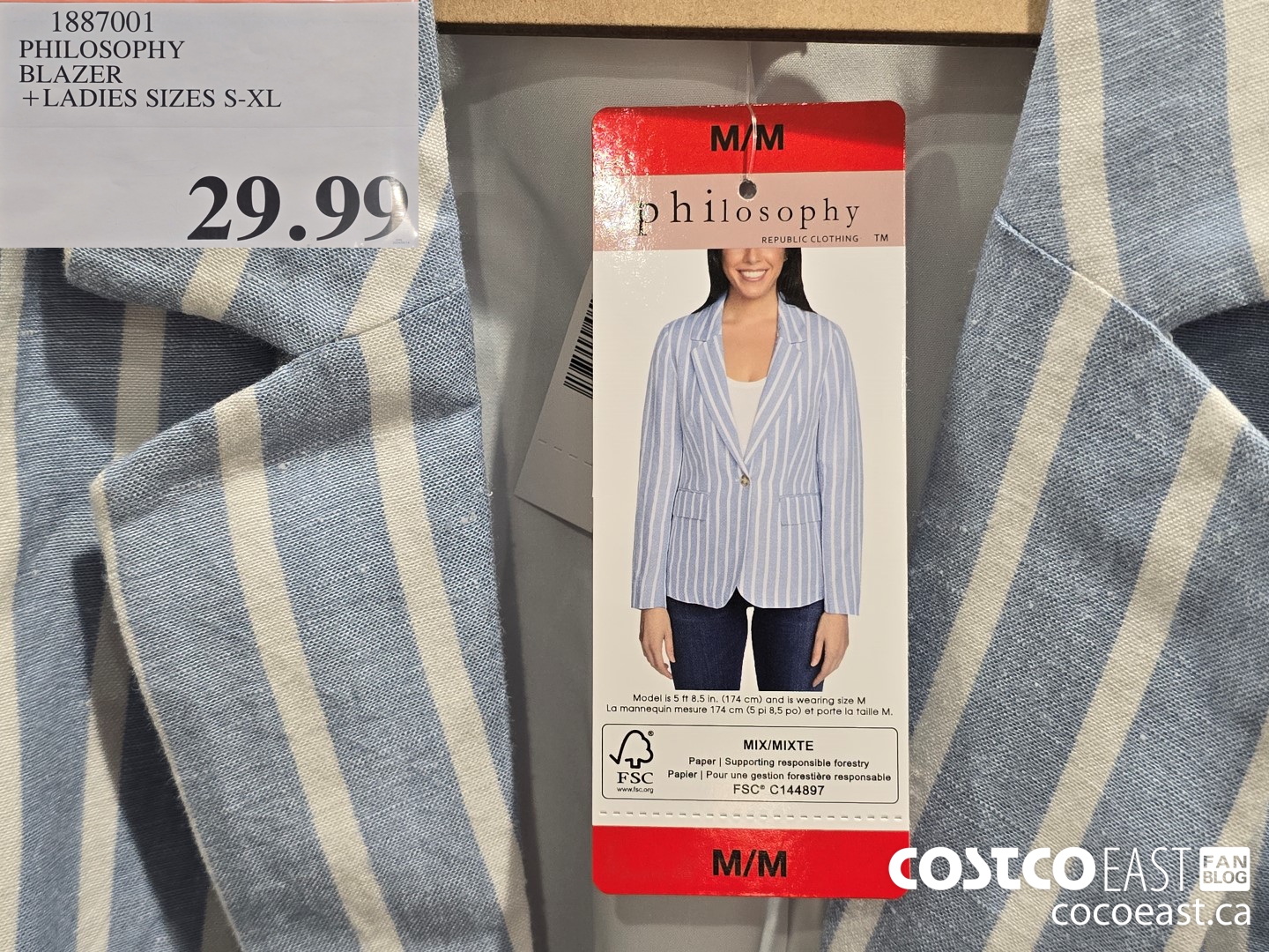 1887001 PHILOSOPHY BLAZER + LADIES SIZES S-XL $29.99