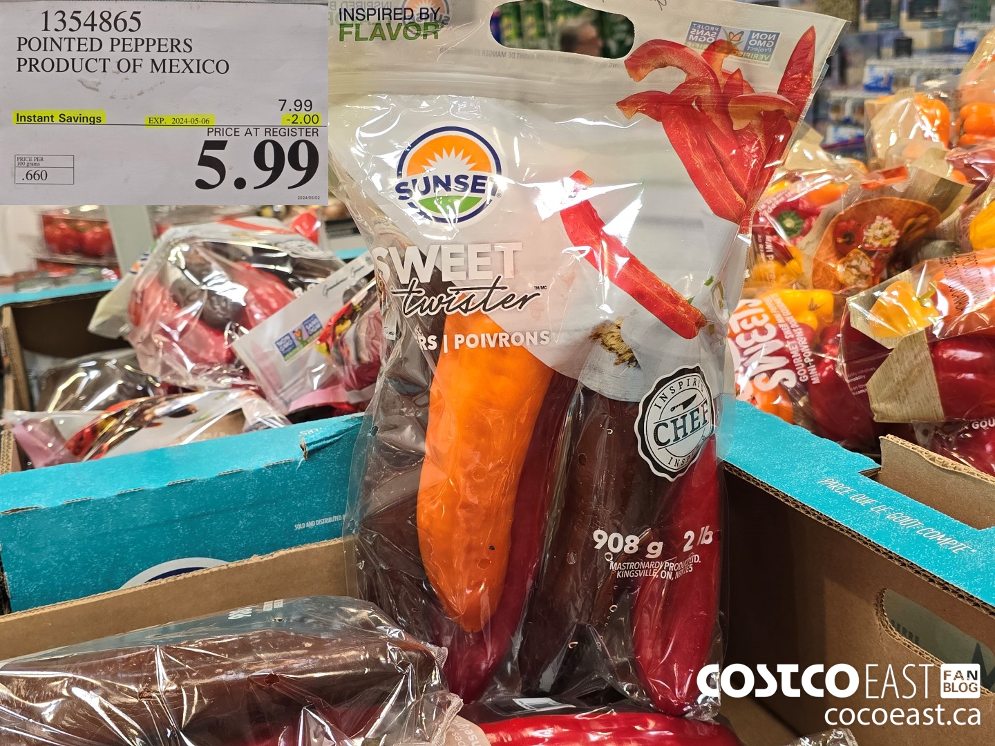 1354865 POINTED PEPPERS PRODUCT OF MEXICO ($2.00 INSTANT SAVINGS EXPIRES ON 2024-05-06) $5.99