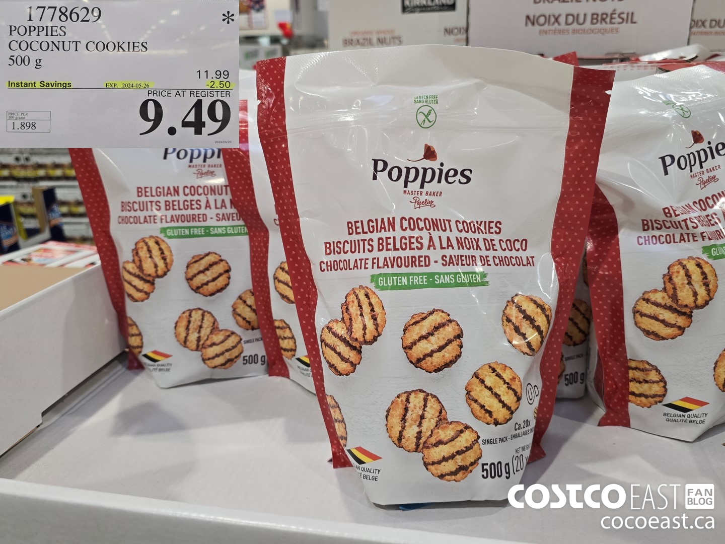 1778629 POPPIES COCONUT COOKIES 500 g ($2.50 INSTANT SAVINGS EXPIRES ON 2024-05-26) $9.49