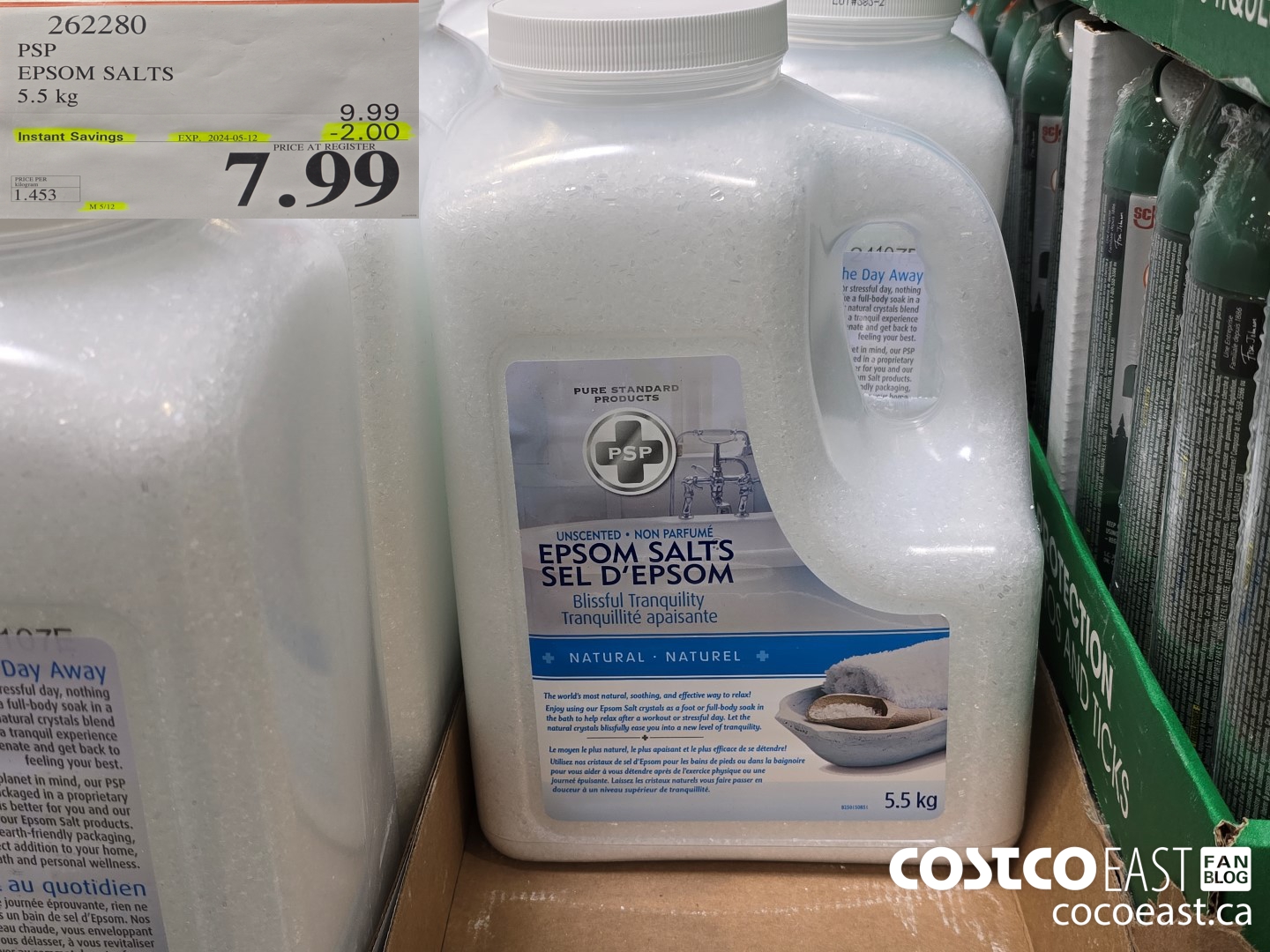 262280 PSP EPSOM SALTS 5.5 KG ($2.00 INSTANT SAVINGS EXPIRES ON 2024-05-12) $7.99