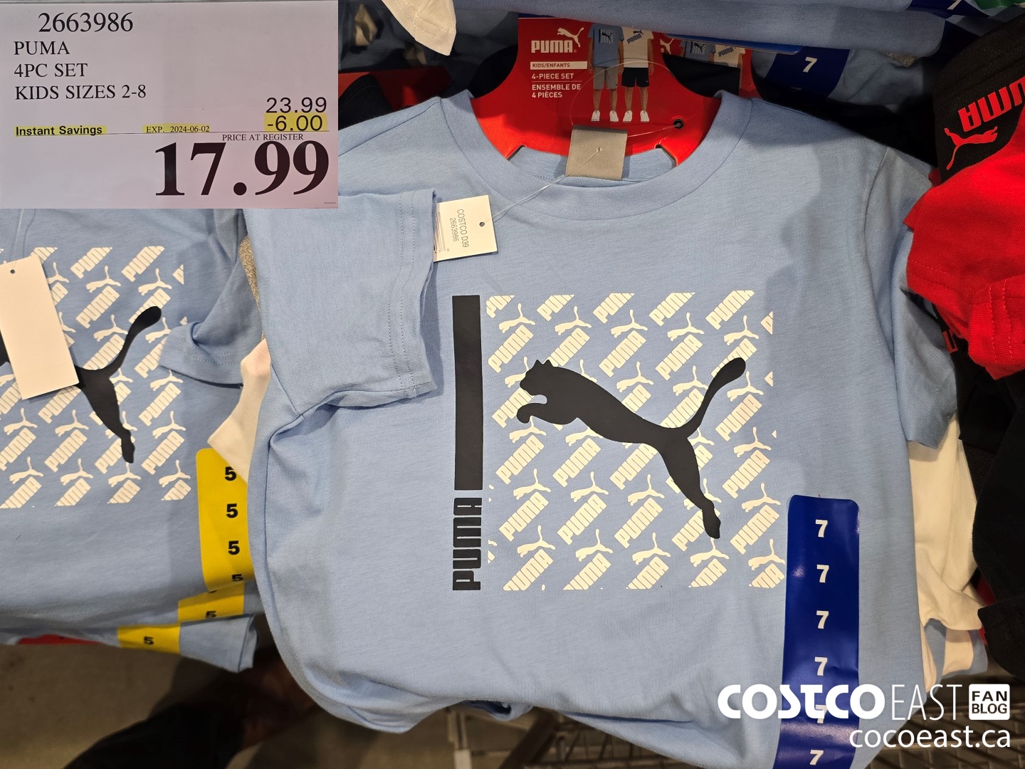 2663986 PUMA 4PC SET KIDS SIZES 2-8 ($6.00 INSTANT SAVINGS EXPIRES ON 2024-06-02) $17.99