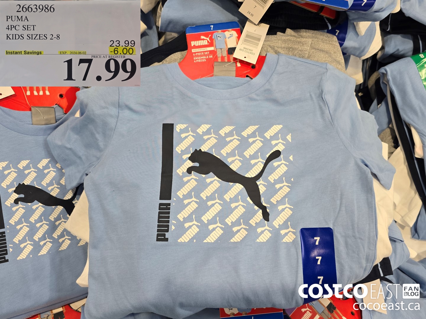 2663986 PUMA 4PC SET KIDS SIZES 2-8 ($6.00 INSTANT SAVINGS EXPIRES ON 2024-06-02) $17.99