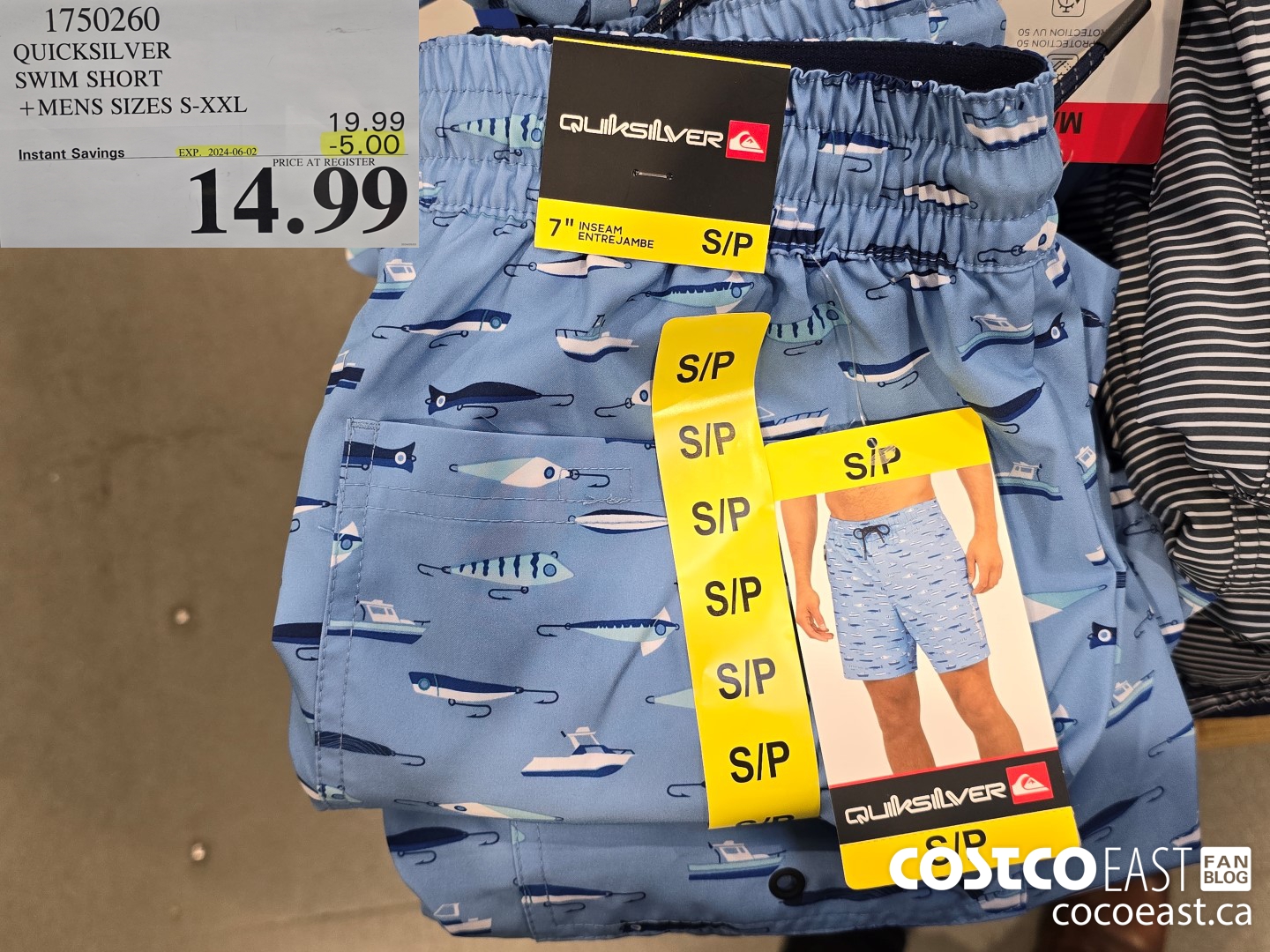 1750260 QUICKSILVER SWIM SHORT +MENS SIZES S-XXL ($5.00 INSTANT SAVINGS EXPIRES ON 2024-06-02) $14.99