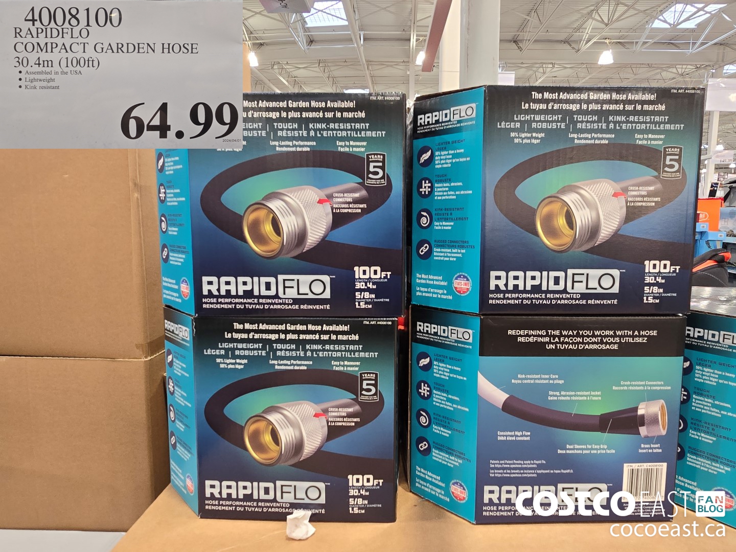 4008100 RAPIDFLO COMPACT GARDEN HOSE 30.4M (100FT) $64.99