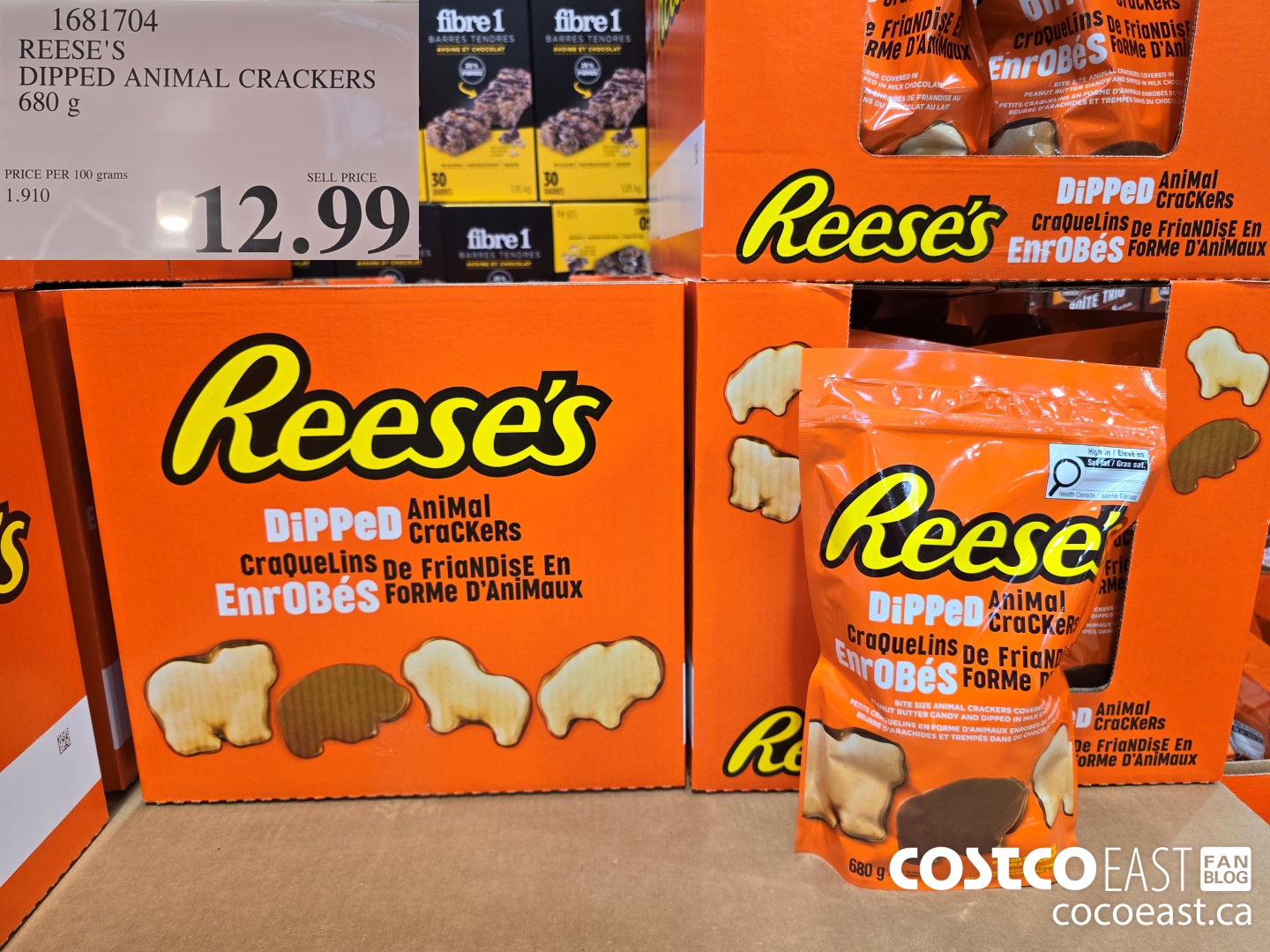 1681704 REESE'S DIPPED ANIMAL CRACKERS 680 g $12.99