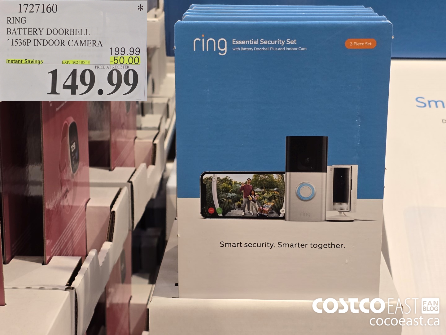 1727160 RING BATTERY DOORBELL 1536P INDOOR CAMERA ($50.00 INSTANT SAVINGS EXPIRES ON 2024-05-13) $149.99