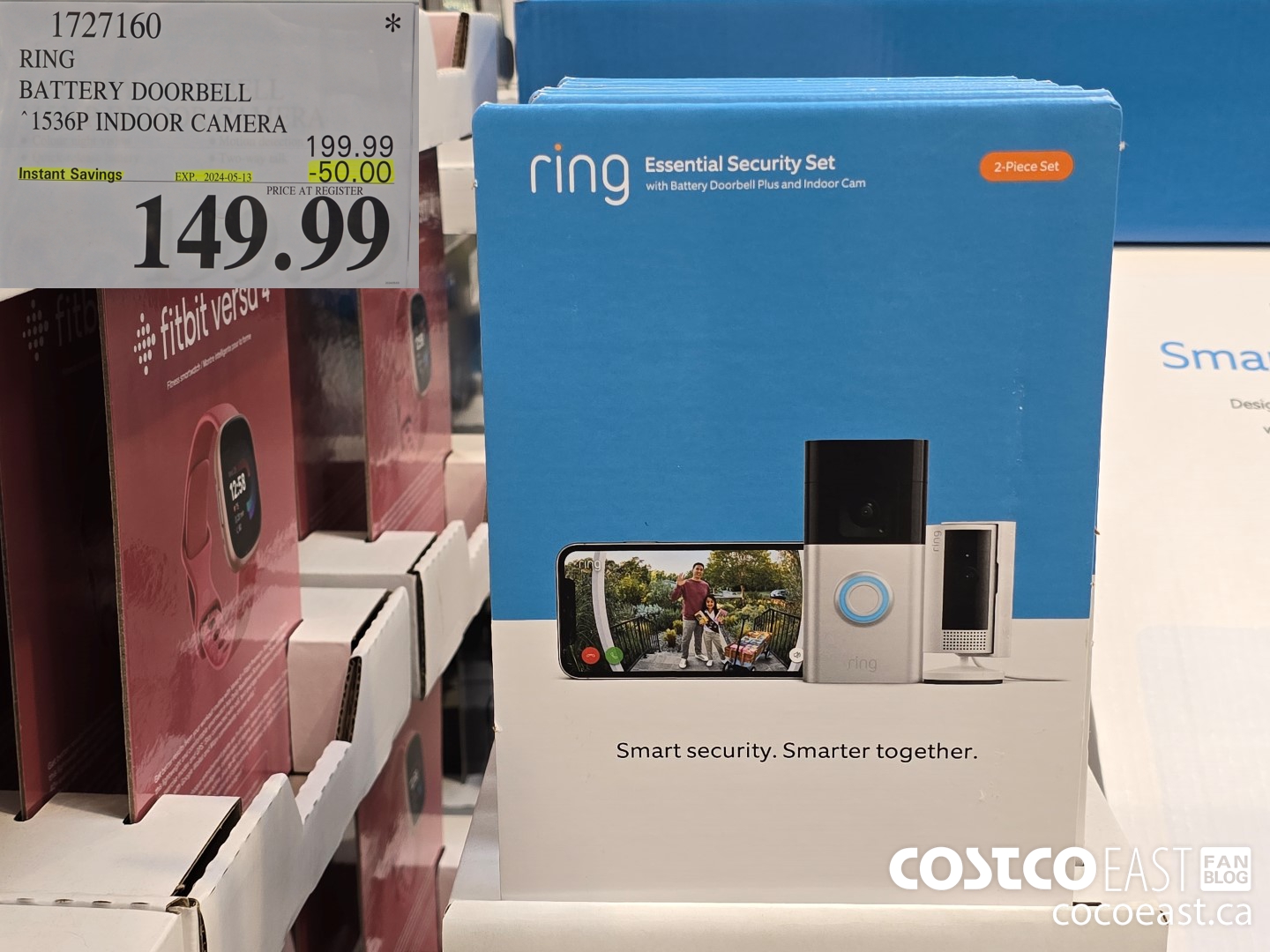 1727160 RING BATTERY DOORBELL 1536P INDOOR CAMERA ($50.00 INSTANT SAVINGS EXPIRES ON 2024-05-13) $149.99
