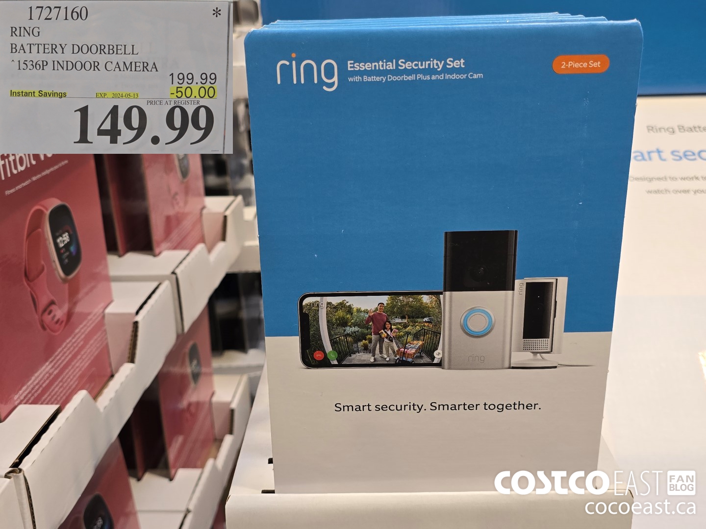 1727160 RING BATTERY DOORBELL 1536P INDOOR CAMERA ($50.00 INSTANT SAVINGS EXPIRES ON 2024-05-13) $149.99