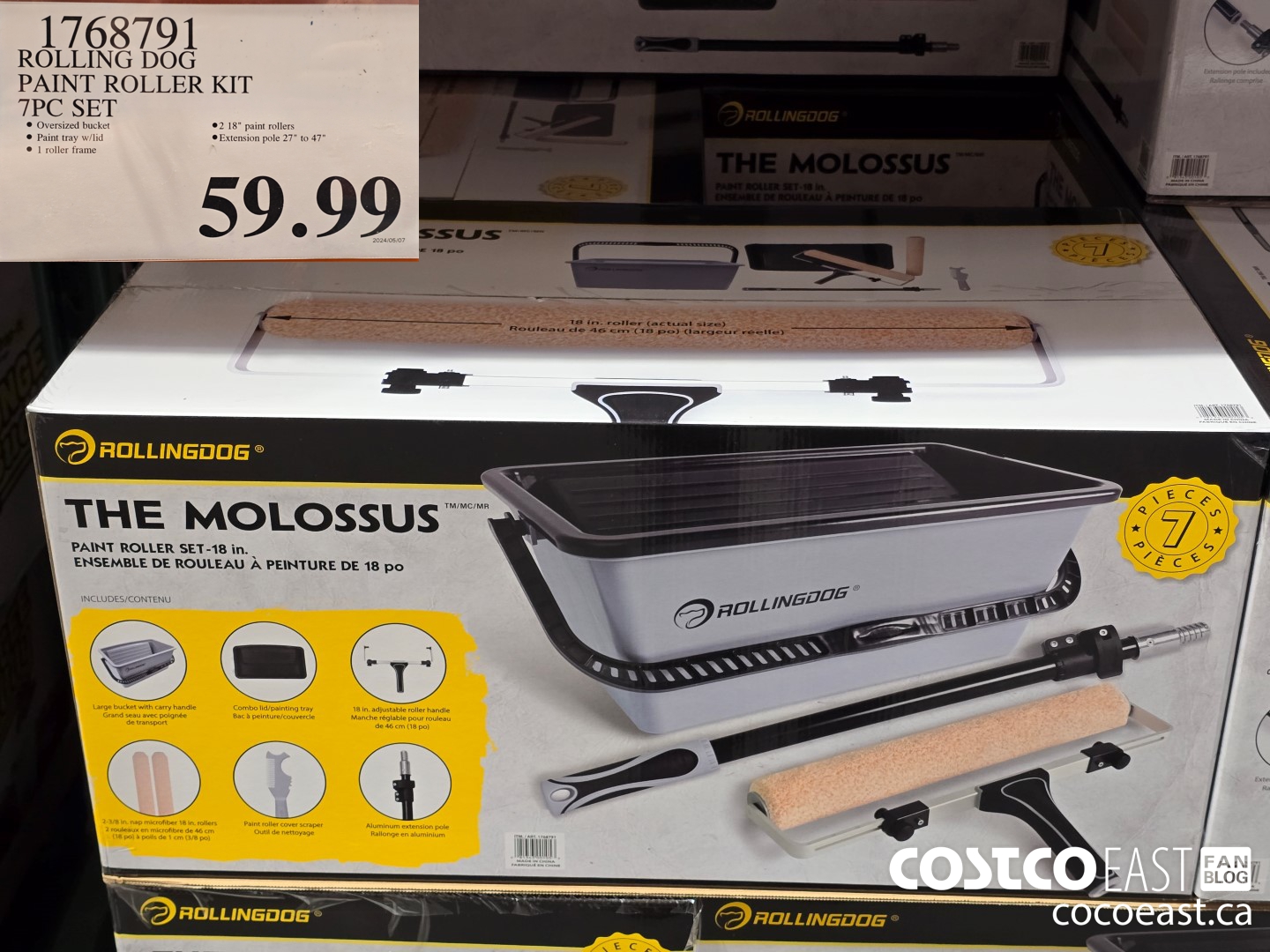 1768791 ROLLING DOG PAINT ROLLER KIT 7PC SET $59.99