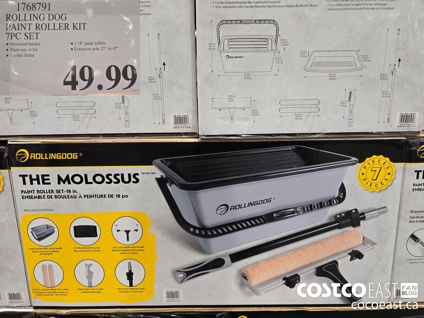 1768791 ROLLING DOG PAINT ROLLER KIT 7PC SET $49.99