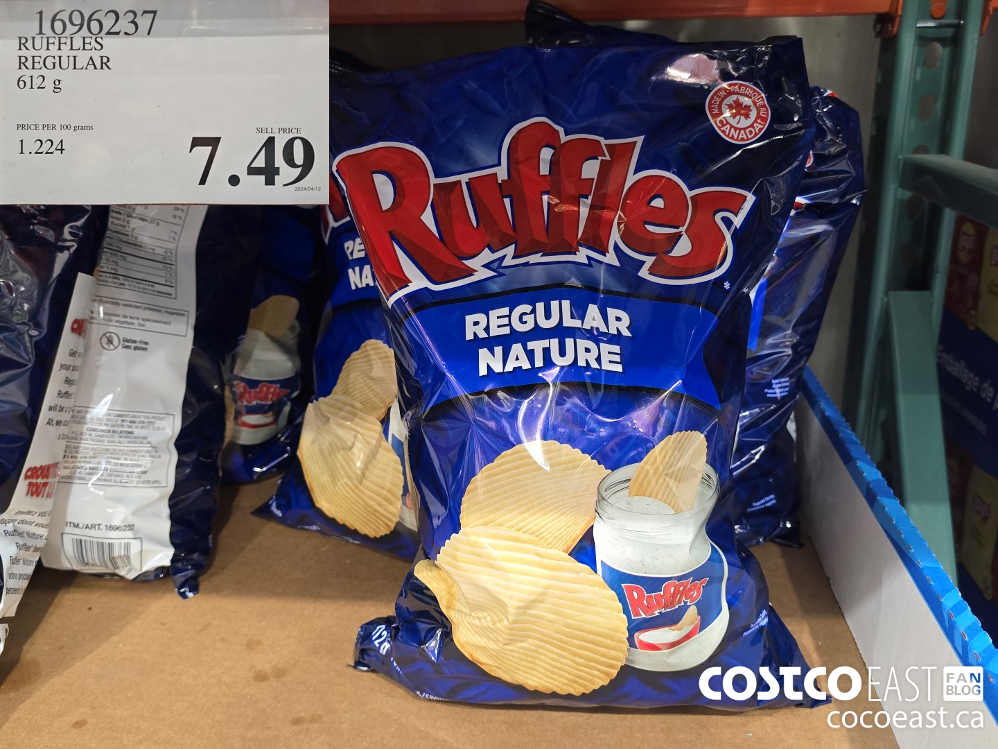 1696237 RUFFLES REGULAR 612 G $7.49