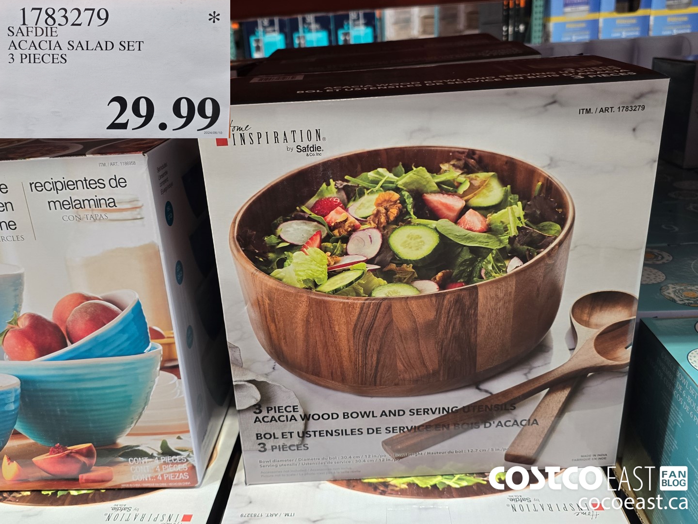 1783279 SAFDIE ACACIA SALAD SET 3 PIECES $29.99