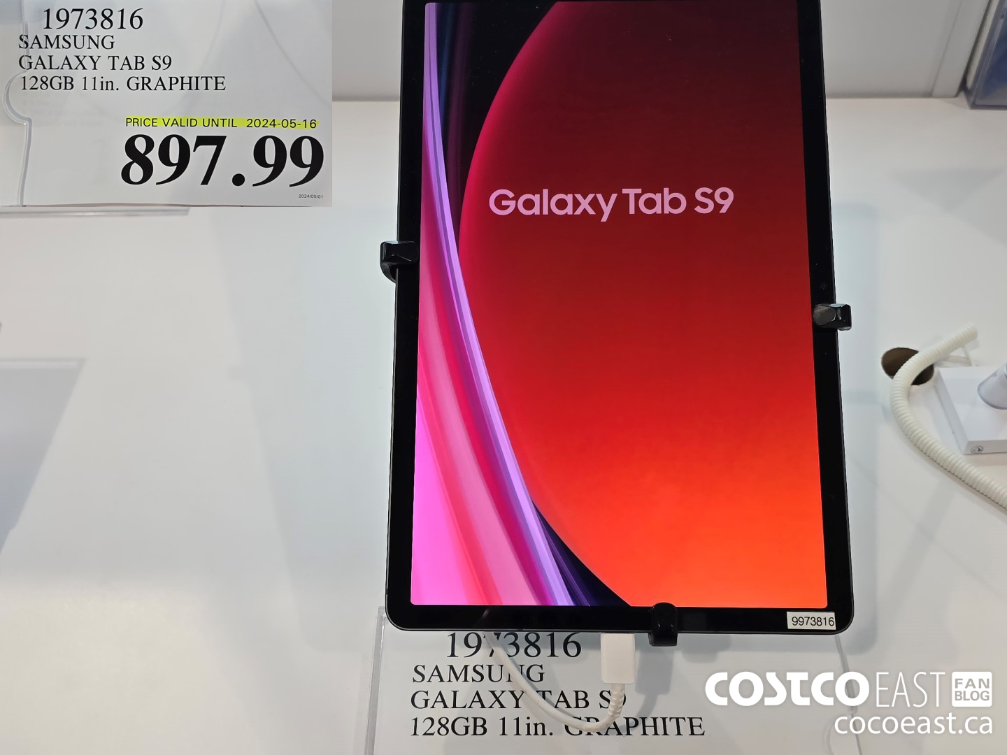 1973816 SAMSUNG GALAXY TAB S9 128GB 11 in. GRAPHITE $897.99