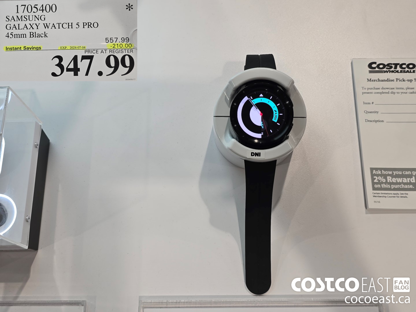 1705400 SAMSUNG GALAXY WATCH 5 PRO 45mm Black ($210.00 INSTANT SAVINGS EXPIRES ON 2024-07-04) $347.99