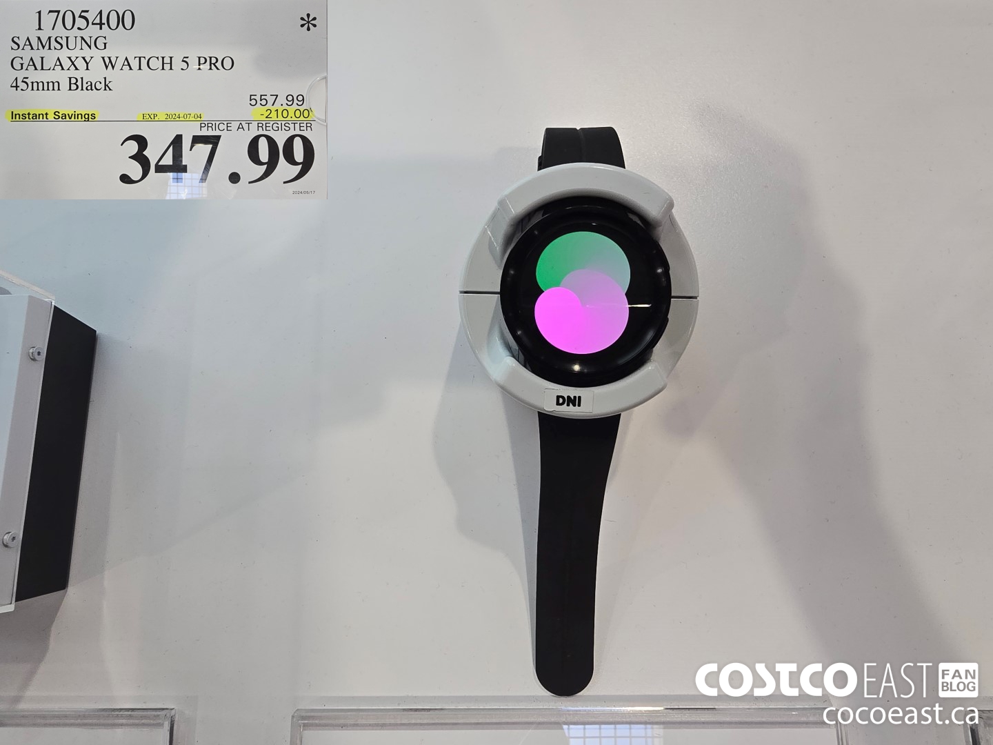 1705400 SAMSUNG GALAXY WATCH 5 PRO 45mm Black ($210.00 INSTANT SAVINGS EXPIRES ON 2024-07-04) $347.99