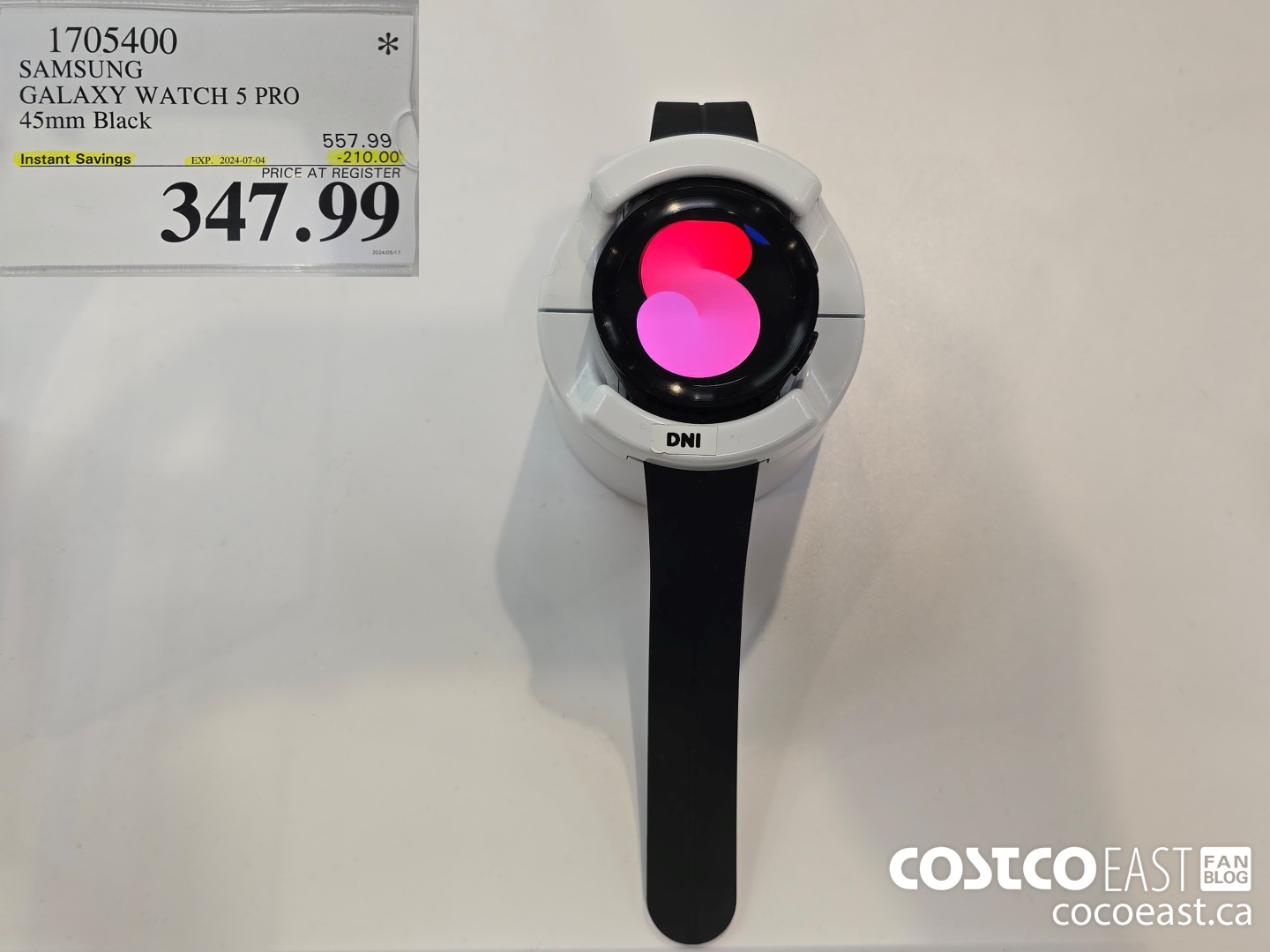 1705400 SAMSUNG GALAXY WATCH 5 PRO 45mm Black ($210.00 INSTANT SAVINGS EXPIRES ON 2024-07-04) $347.99