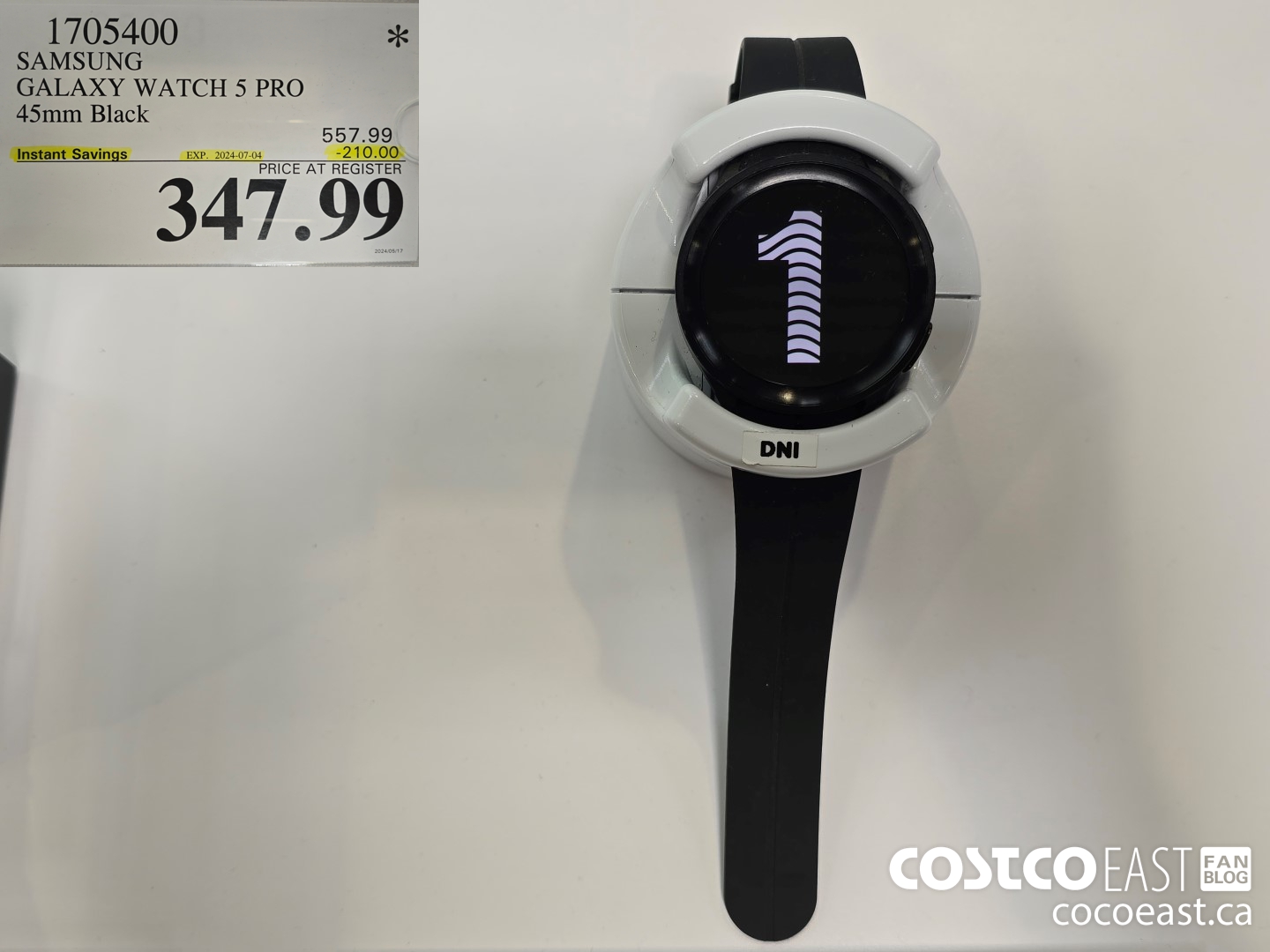 1705400 SAMSUNG GALAXY WATCH 5 PRO 45mm Black ($210.00 INSTANT SAVINGS EXPIRES ON 2024-07-04) $347.99