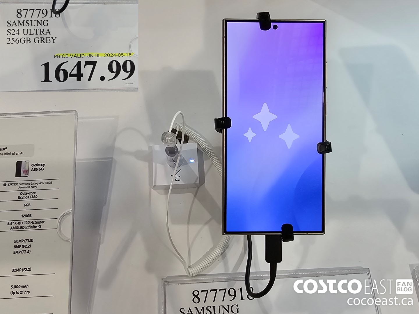 8777918 SAMSUNG S24 ULTRA 256GB GREY $1647.99