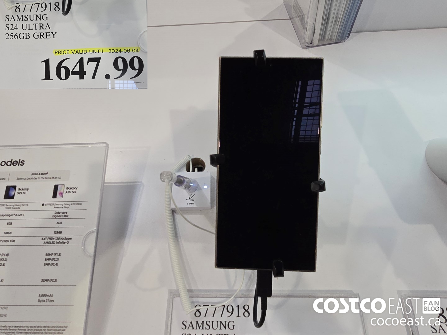 8777918 SAMSUNG S24 ULTRA 256GB GREY $1647.99