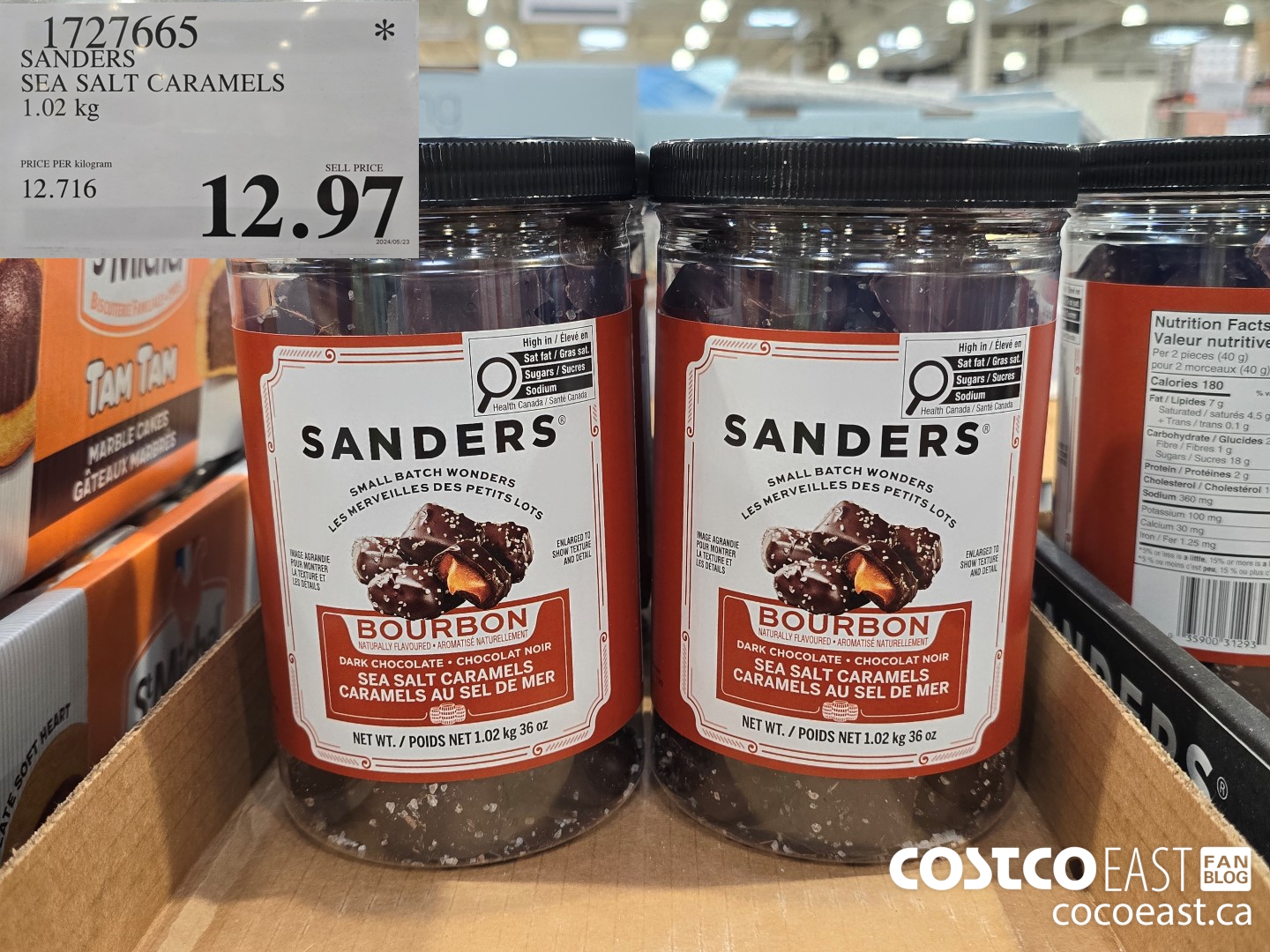 1727665 SANDERS SEA SALT CARAMELS 1.02 kg $12.97