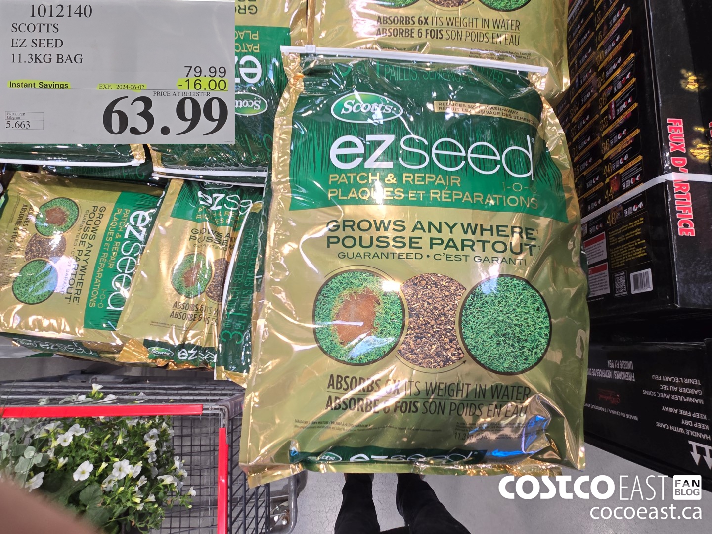 1012140 SCOTTS EZ SEED 11.3 KG BAG ($16.00 INSTANT SAVINGS EXPIRES ON 2024-06-02) $63.99