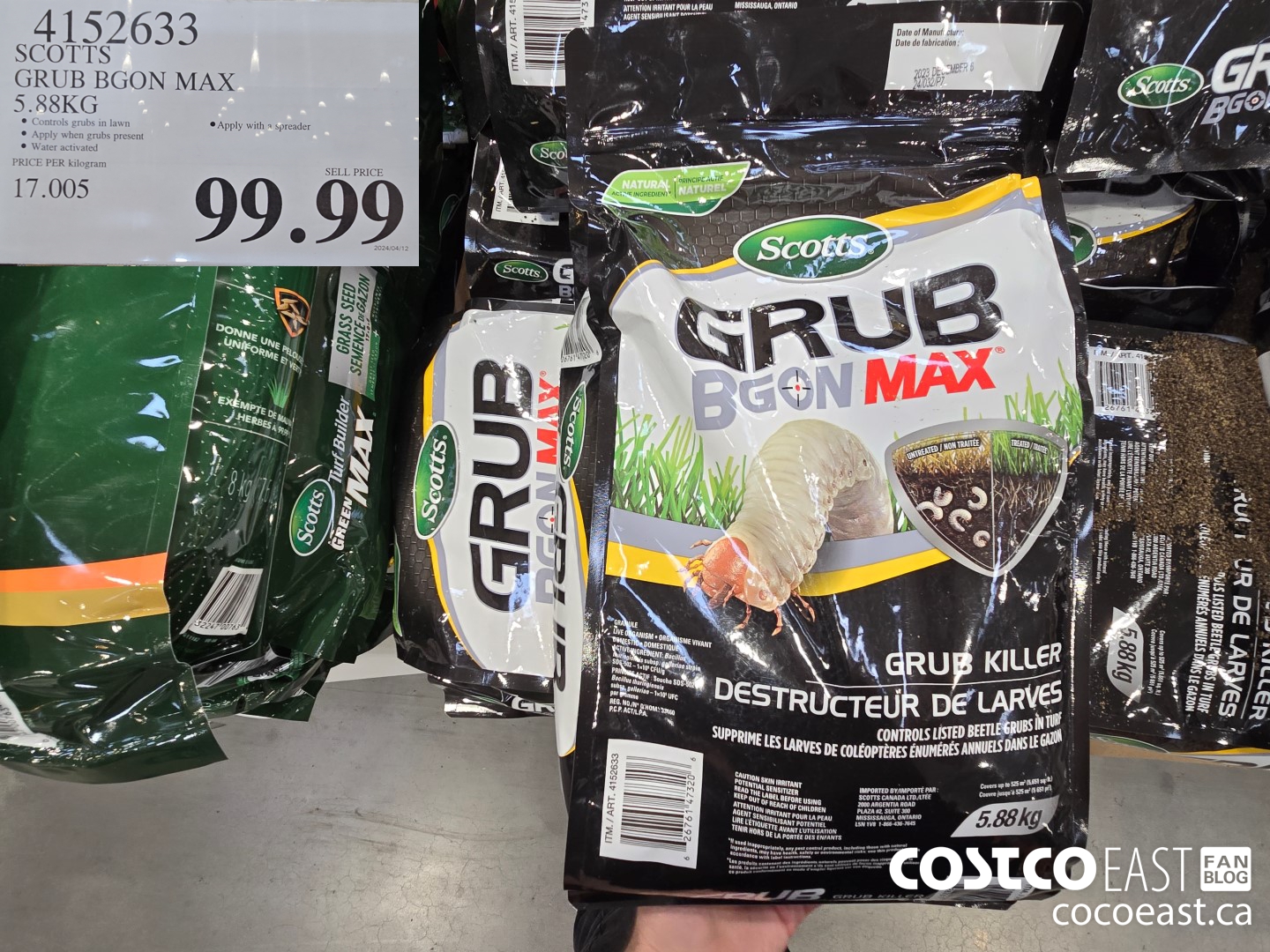 4152633 SCOTTS GRUB BGON MAX 5.88KG $99.99