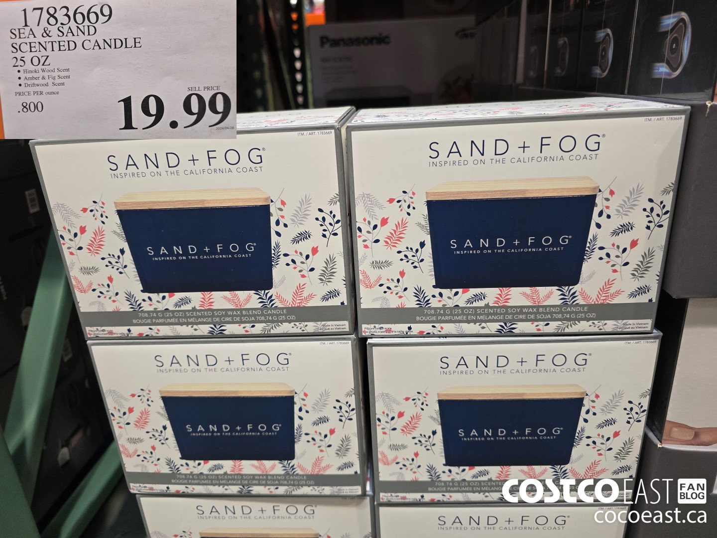 1783669 SEA & SAND SCENTED CANDLE 25 OZ $19.99