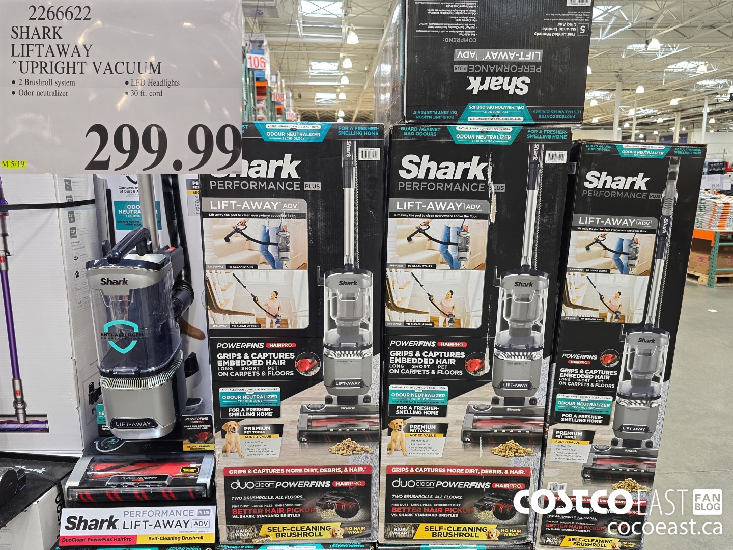 2266622 SHARK LIFTAWAY UPRIGHT VACUUM $299.99