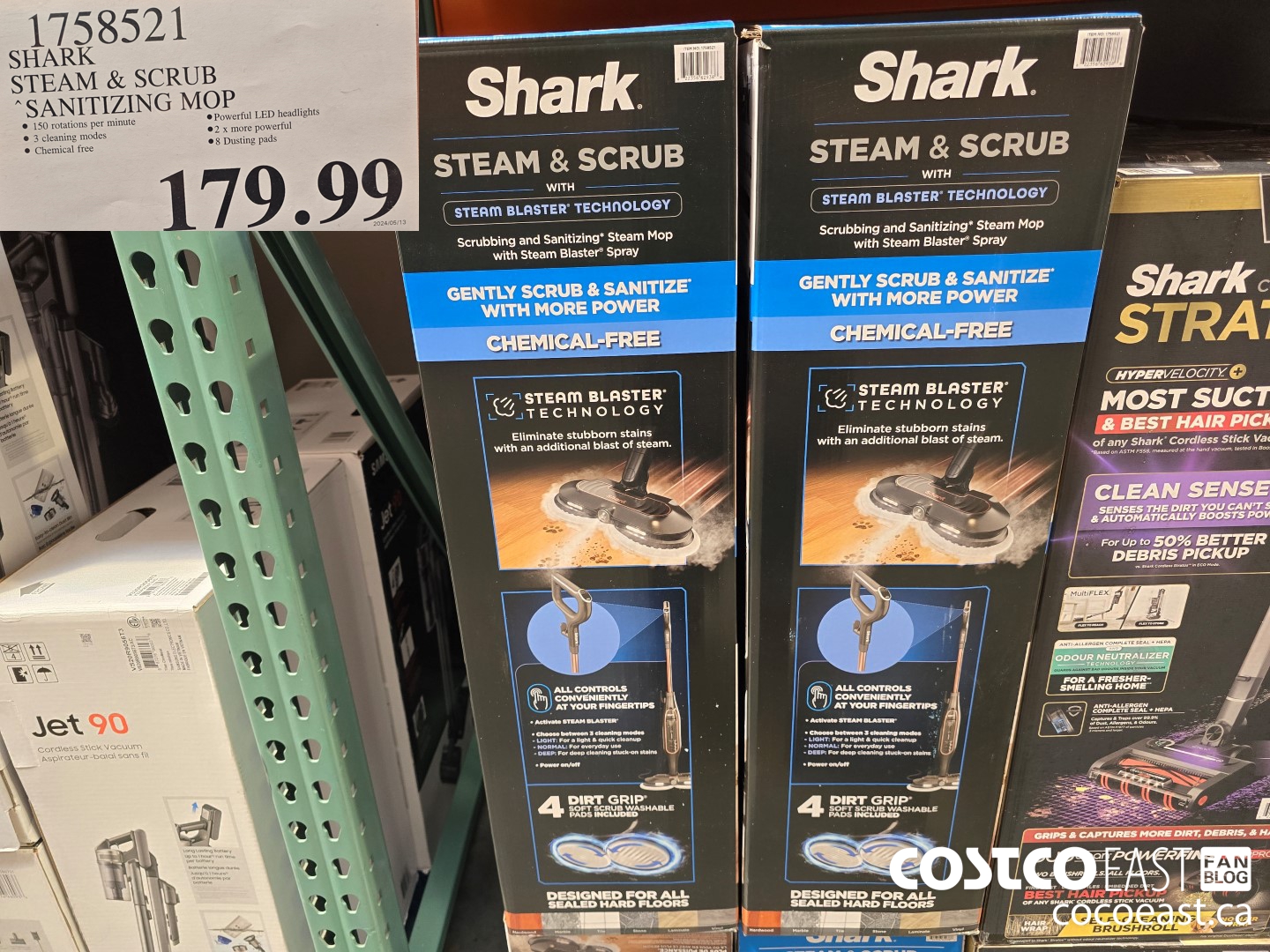 1758521 SHARK STEAM & SCRUB SANITIZING MOP $179.99