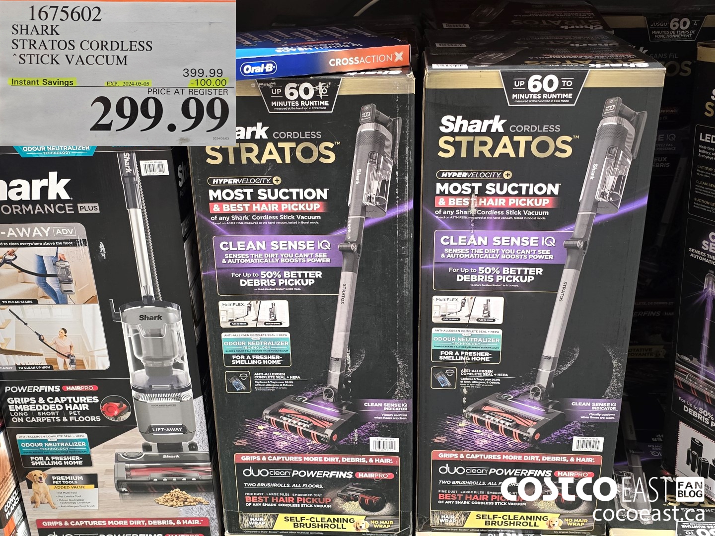 1675602 SHARK STRATOS CORDLESS STICK VACUUM ($100.00 INSTANT SAVINGS EXPIRES ON 2024-05-05) $299.99