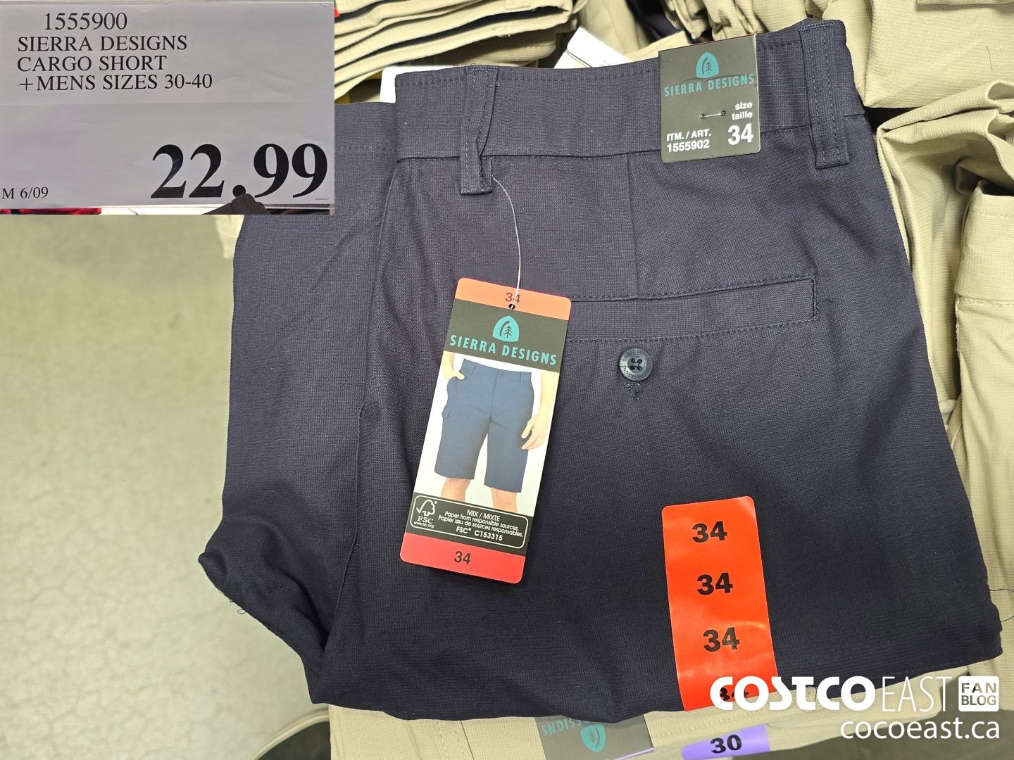 1555900 SIERRA DESIGN TECH SHORT + MENS SIZES 30-40 $22.99