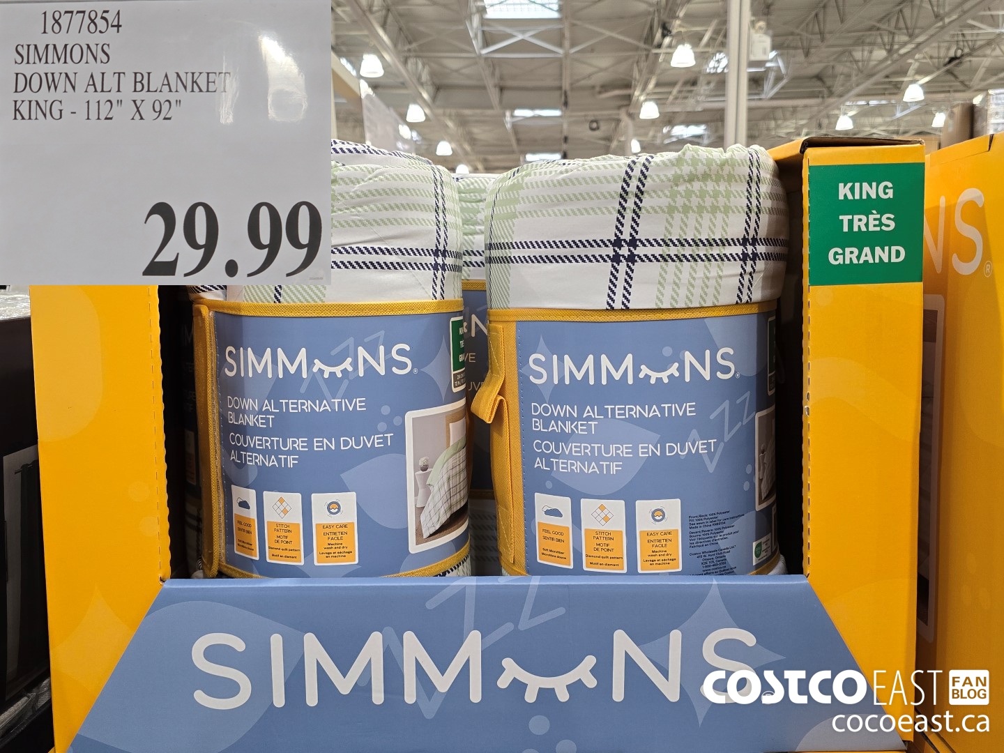 1877854 SIMMONS DOWN ALT BLANKET KING - 112