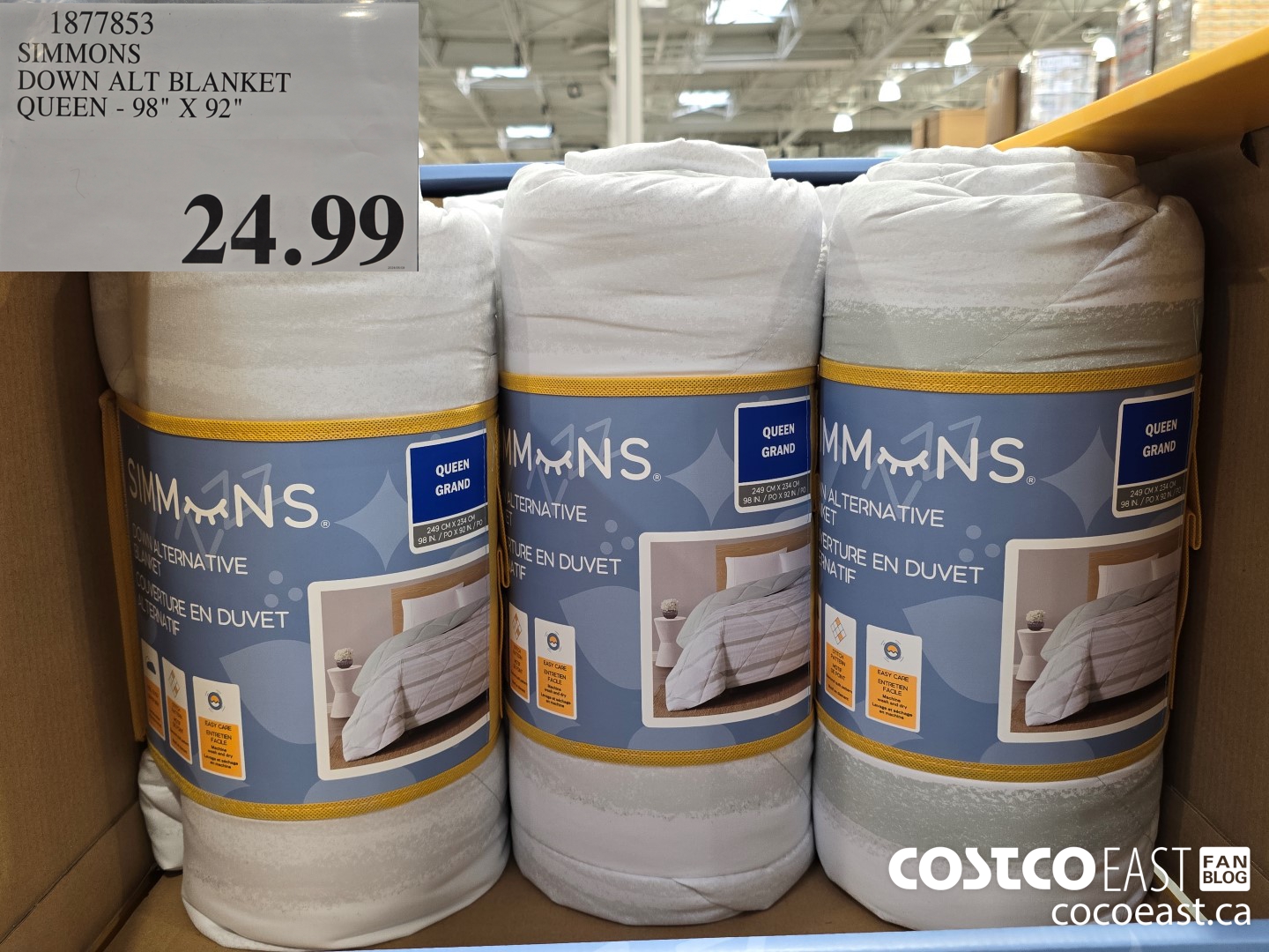 1877853 SIMMONS DOWN ALT BLANKET QUEEN - 98