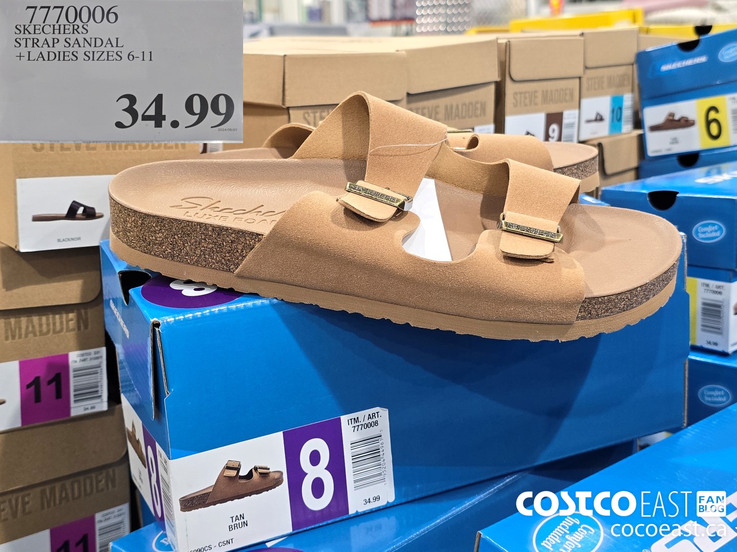 7770006 SKECHERS STRAP SANDAL +LADIES SIZES 6-11 $34.99