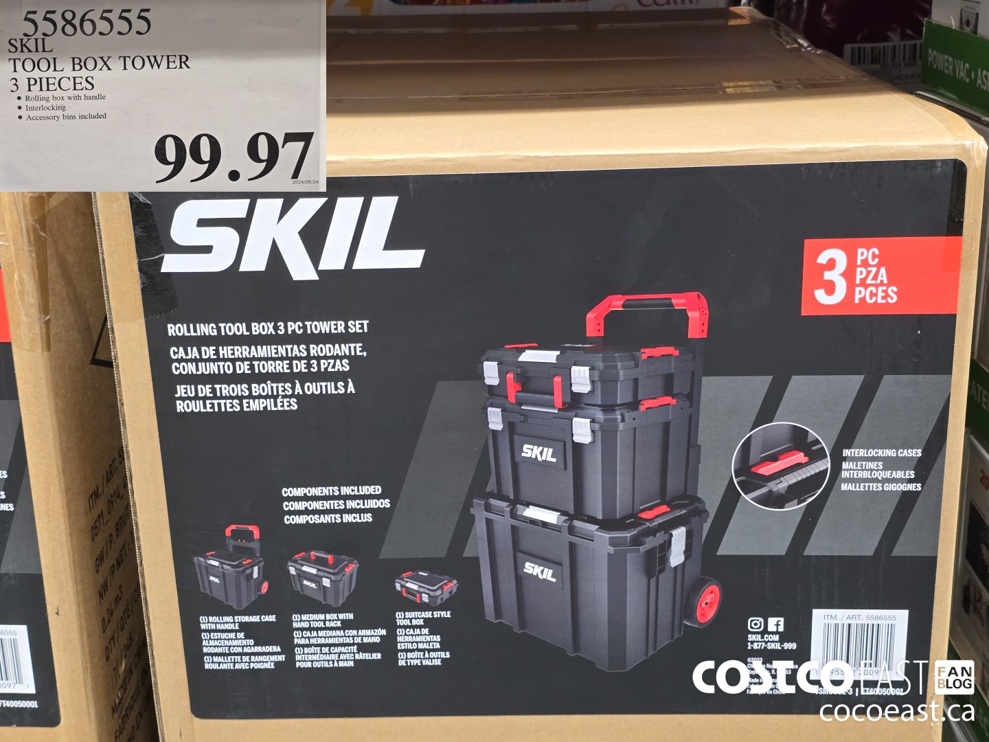 5586555 SKIL TOOL BOX TOWER 3 PIECES $99.97