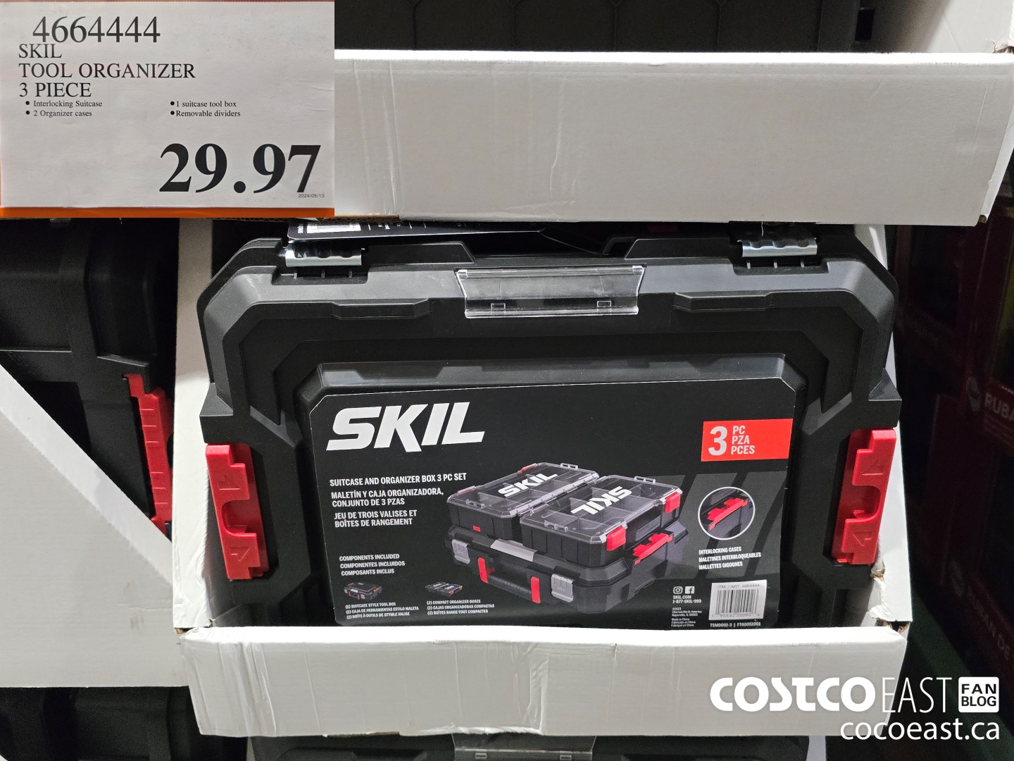 4664444 SKIL TOOL ORGANIZER 3 PIECES $29.97