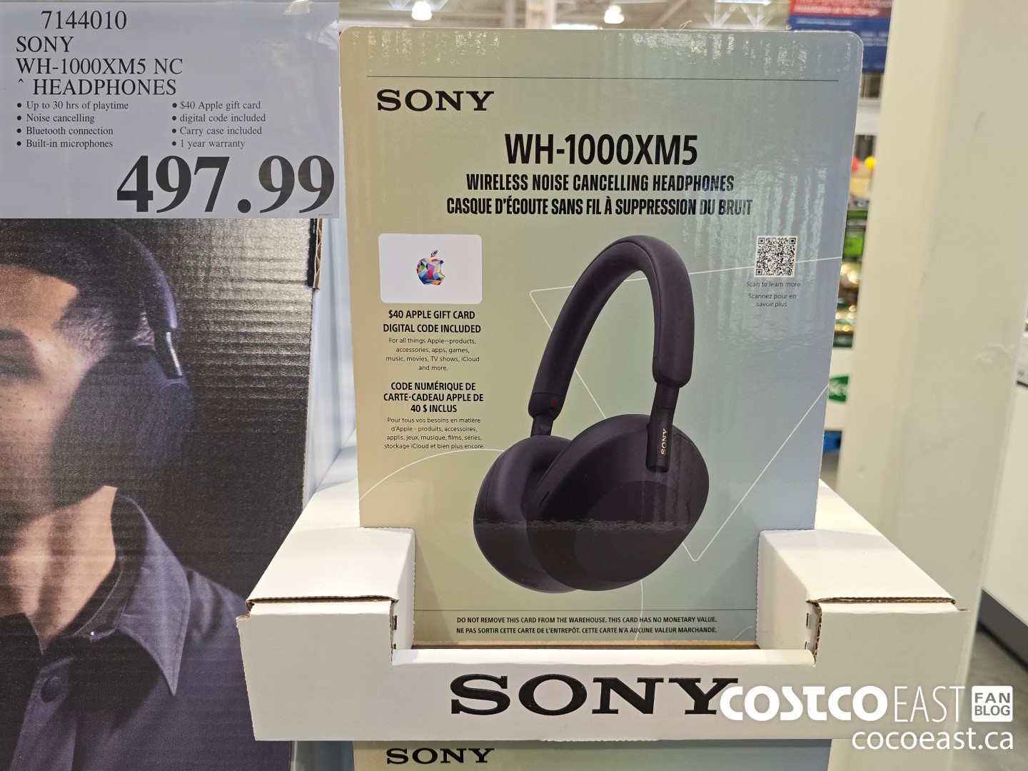 7144010 SONY WH-1000XM5 NC * HEADPHONES $497.99