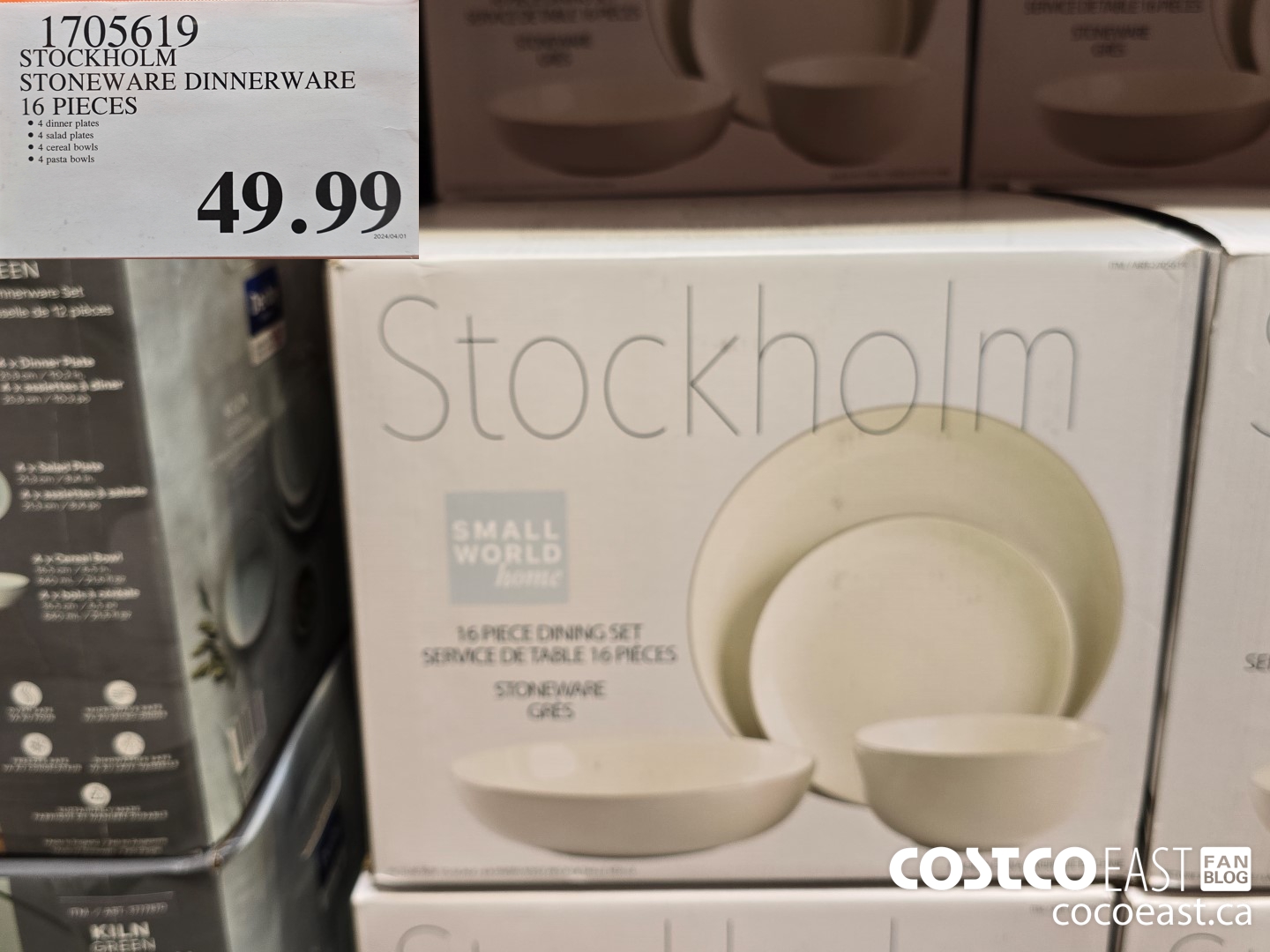 1705619 STOCKHOLM STONEWARE DINNERWARE 16 PIECES $49.99
