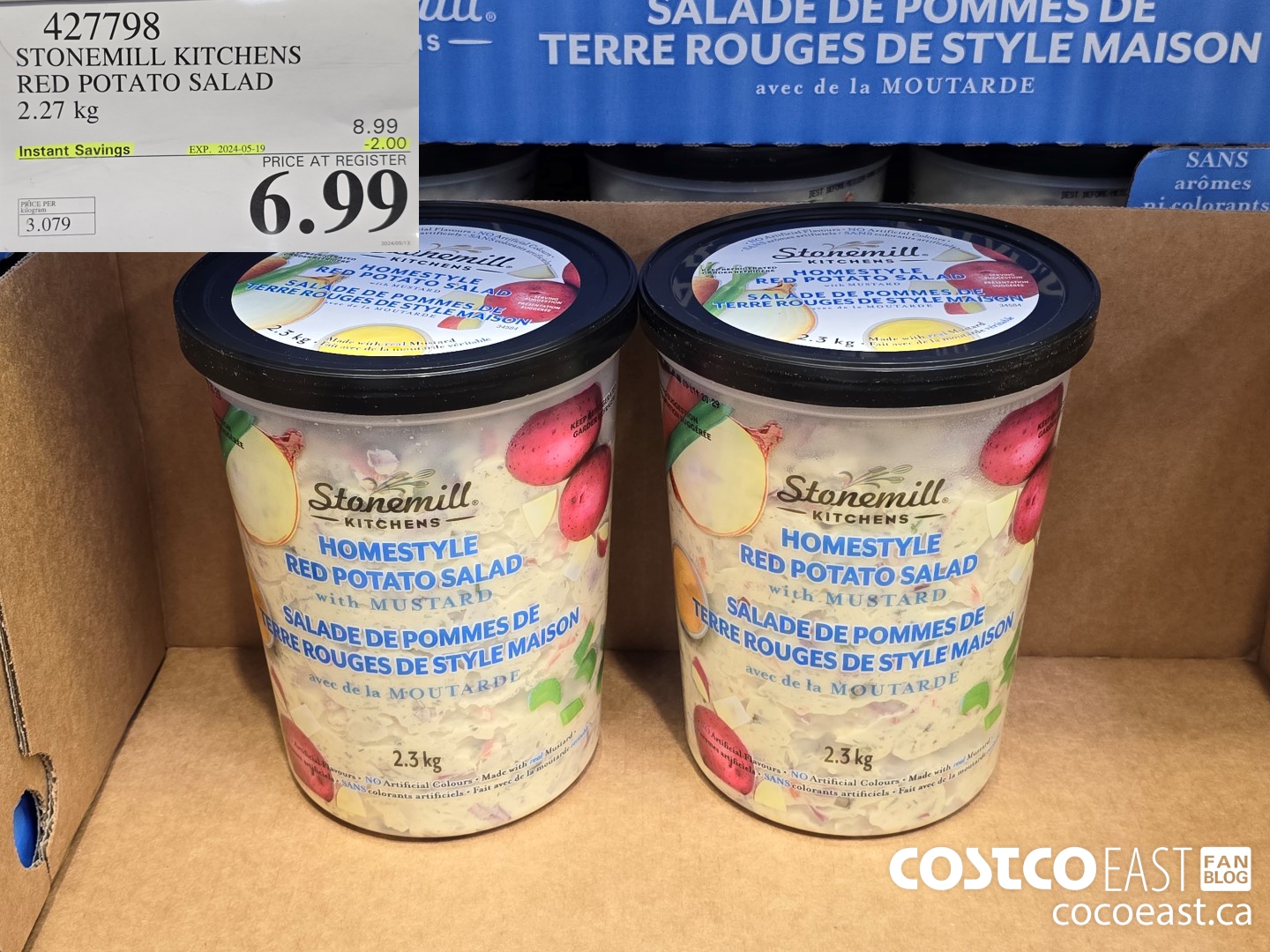 427798 STONEMILL KITCHENS RED POTATO SALAD 2.27 KG ($2.00 INSTANT SAVINGS EXPIRES ON 2024-05-19) $6.99