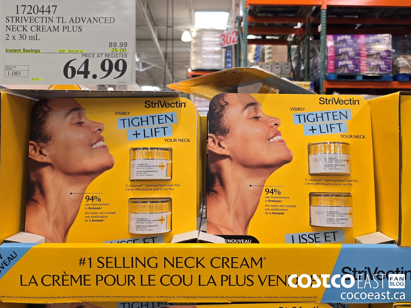 1720447 STRIVECTIN TL ADVANCED NECK CREAM PLUS 2 x 30 mL ($25.00 INSTANT SAVINGS EXPIRES ON 2024-05-12) $64.99