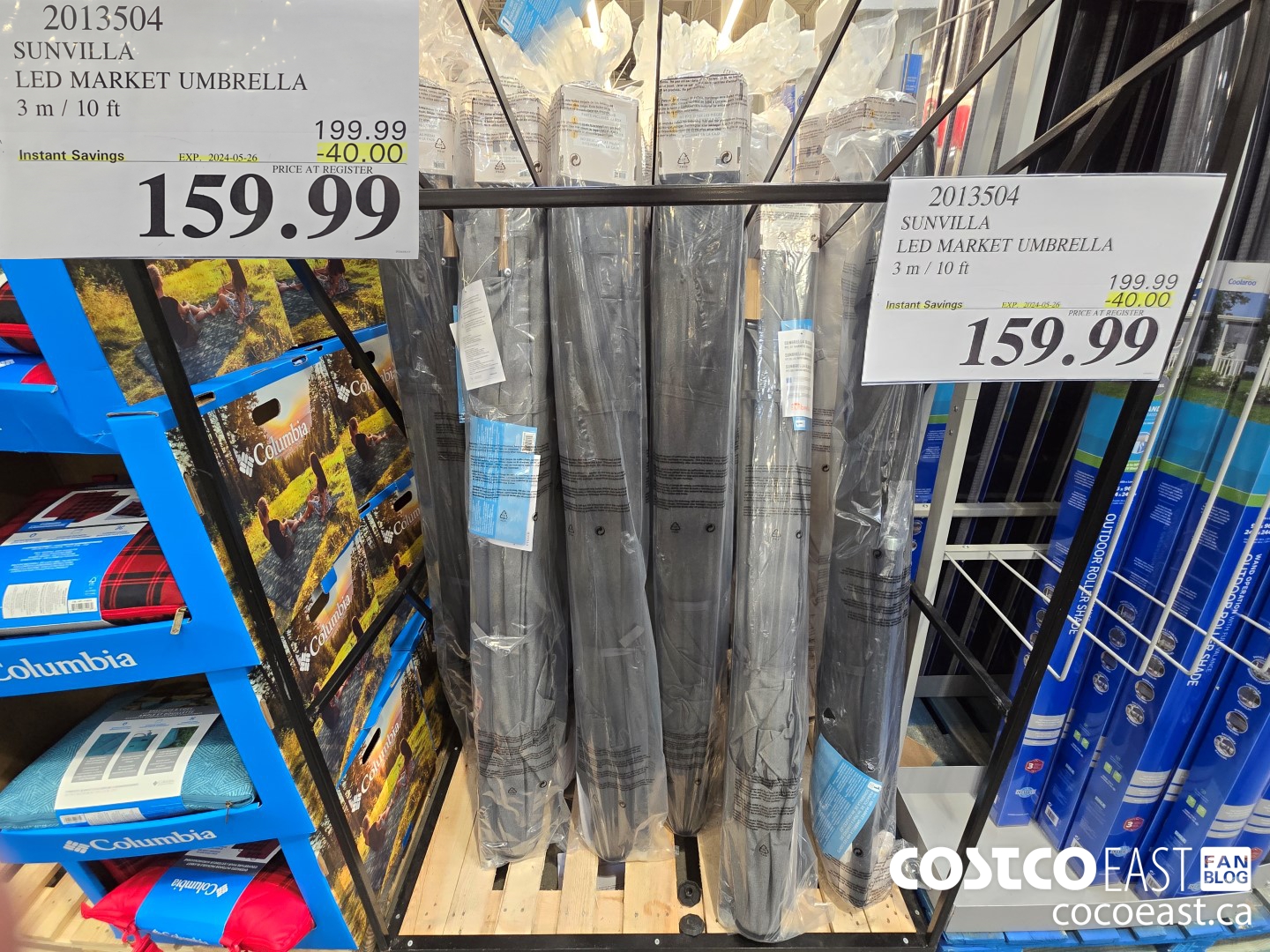 2013504 SUNVILLA LED MARKET UMBRELLA 3m / 10 FT ($40.00 INSTANT SAVINGS EXPIRES ON 2024-05-26) $159.99