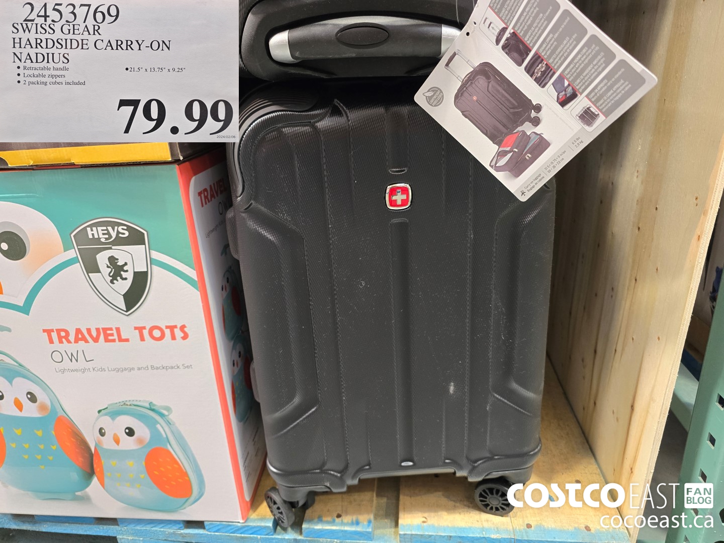 2453769 SWISS GEAR HARDSIDE CARRY-ON NADIUS $79.99