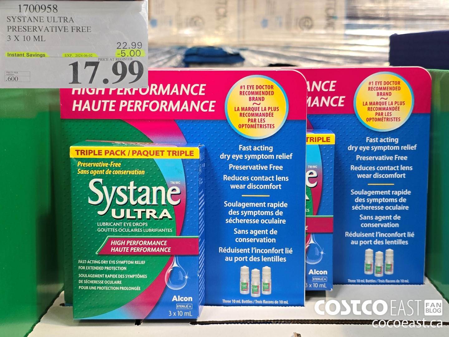 1700958 SYSTANE ULTRA PRESERVATIVE FREE 3 X 10 ML ($5.00 INSTANT SAVINGS EXPIRES ON 2024-06-02) $17.99