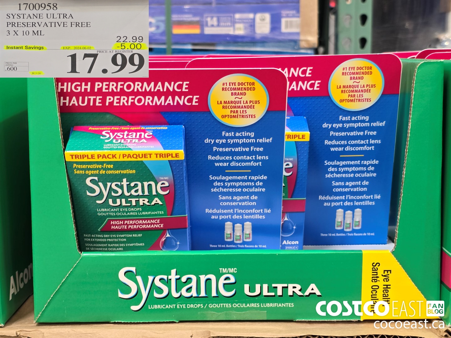 1700958 SYSTANE ULTRA PRESERVATIVE FREE 3 X 10 ML ($5.00 INSTANT SAVINGS EXPIRES ON 2024-06-02) $17.99