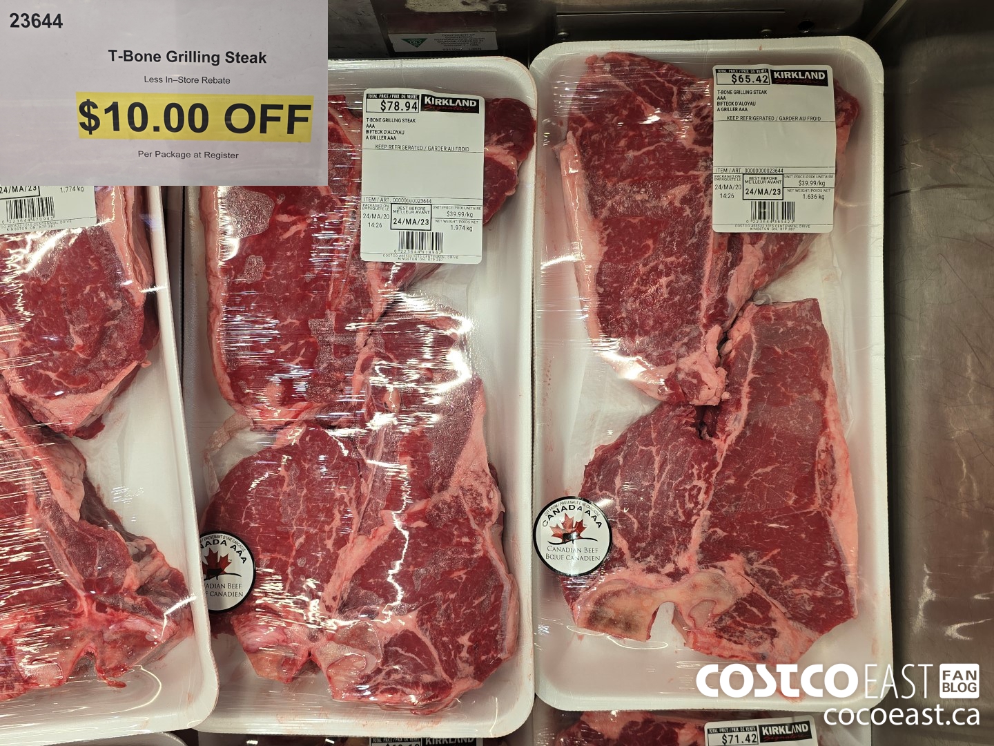 23644 T-Bone Grilling Steak ($10.00 INSTANT SAVINGS)