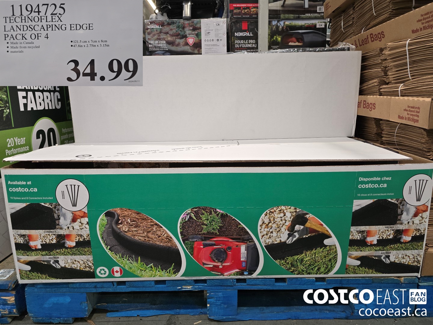1194725 TECHNOFLEX LANDSCAPING EDGE PACK OF 4 $34.99