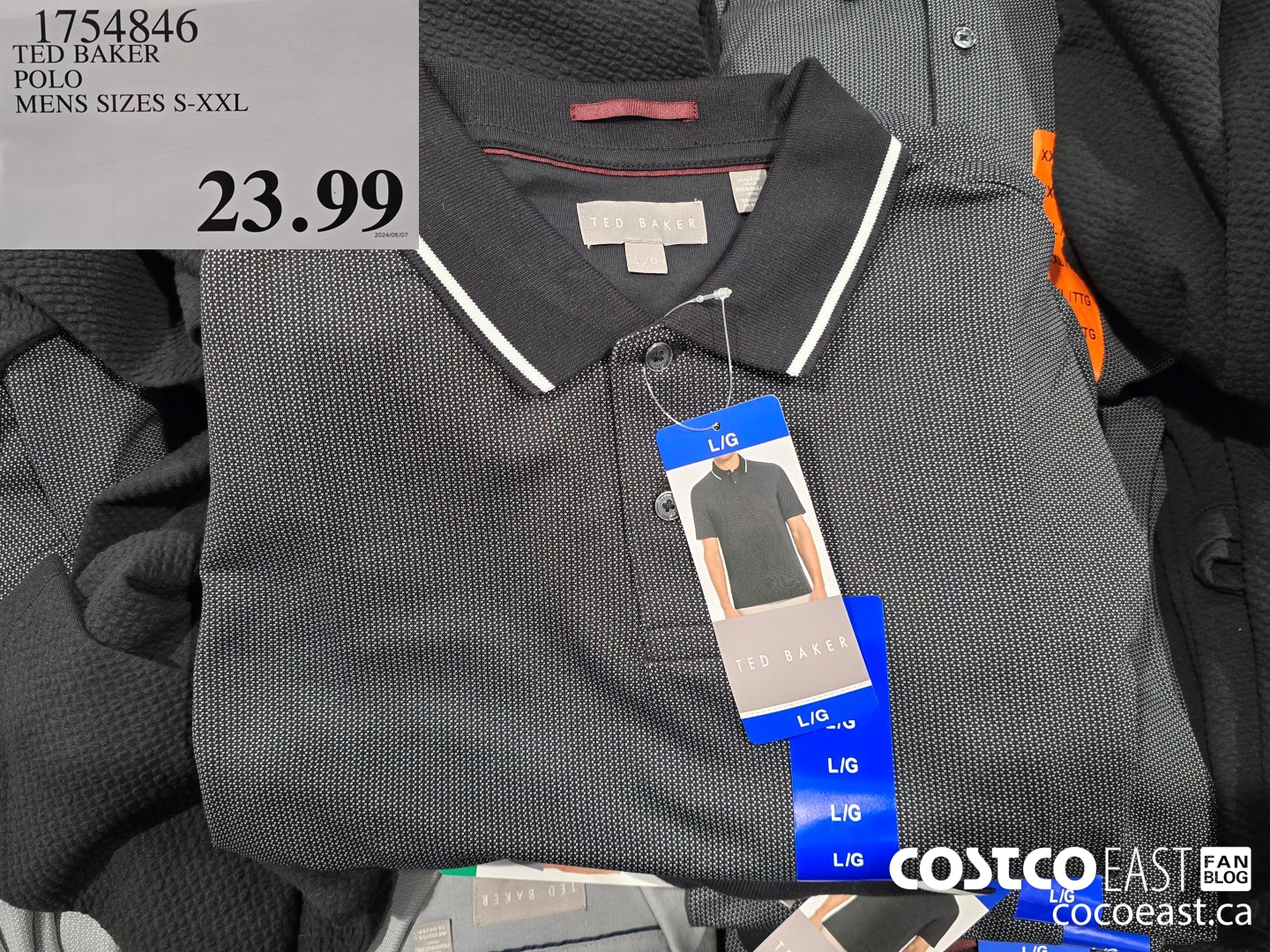 1754846 TED BAKER POLO MENS SIZES S-XXL $23.99