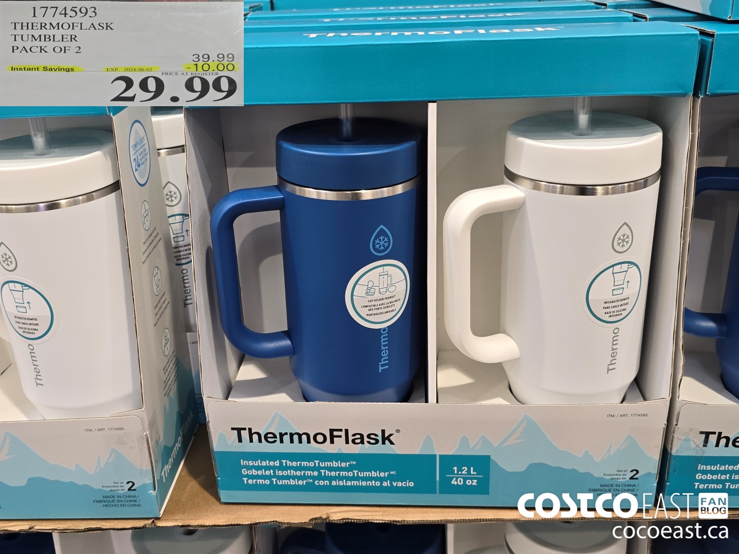 1774593 THERMOFLASK TUMBLER PACK OF 2 ($10.00 INSTANT SAVINGS EXPIRES ON 2024-06-02) $29.99