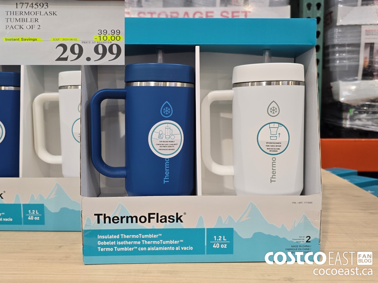 1774593 THERMOFLASK TUMBLER PACK OF 2 ($10.00 INSTANT SAVINGS EXPIRES ON 2024-06-02) $29.99